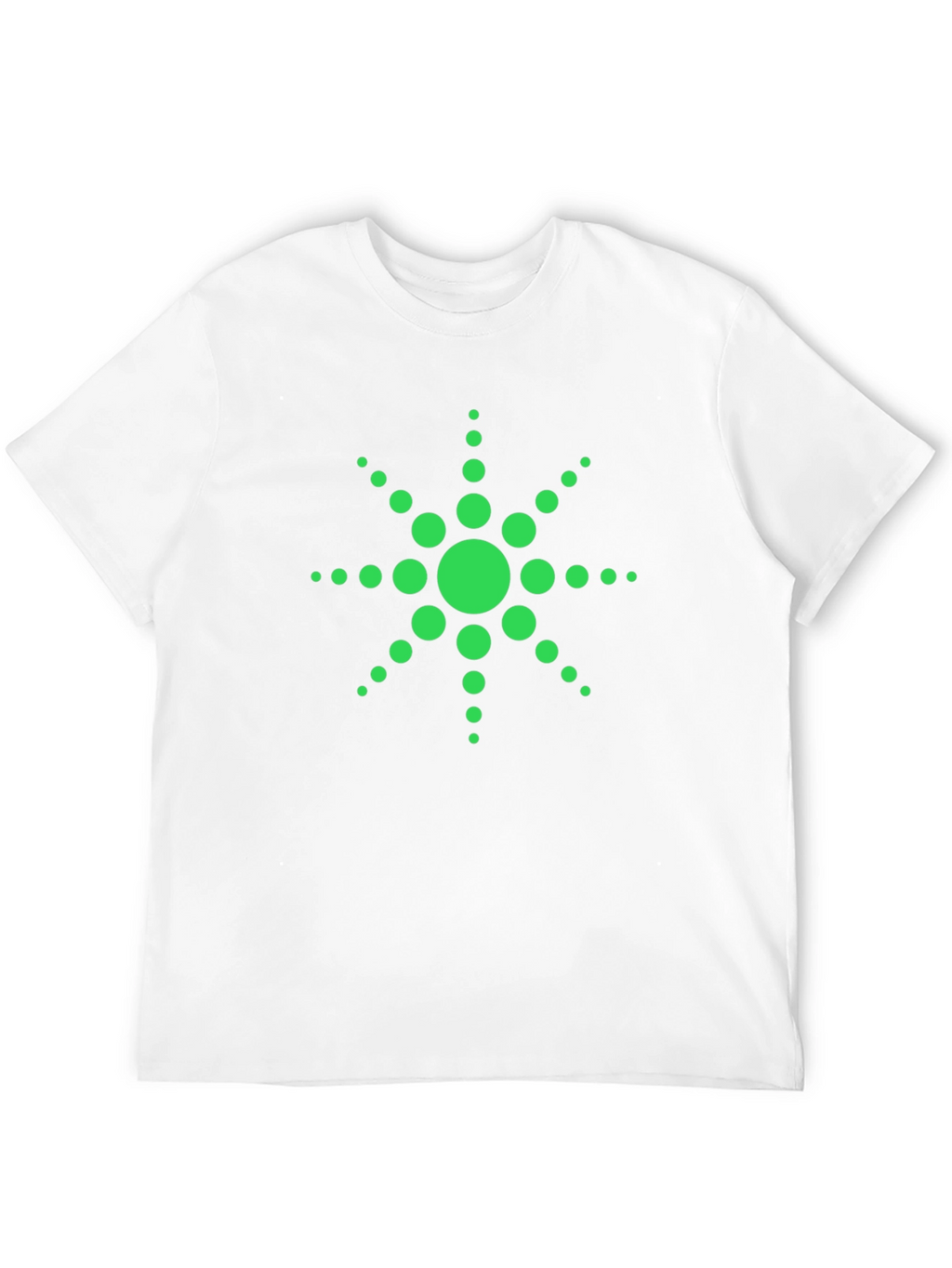 Green Dotted Starburst Graphic Tee