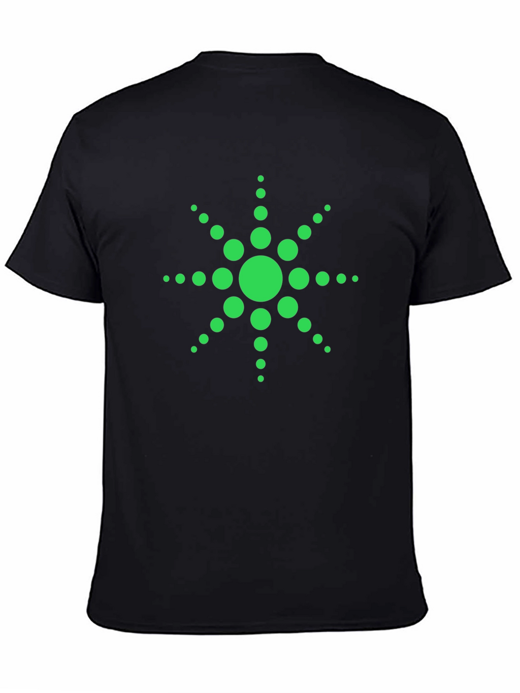 Green Dotted Starburst Graphic Tee
