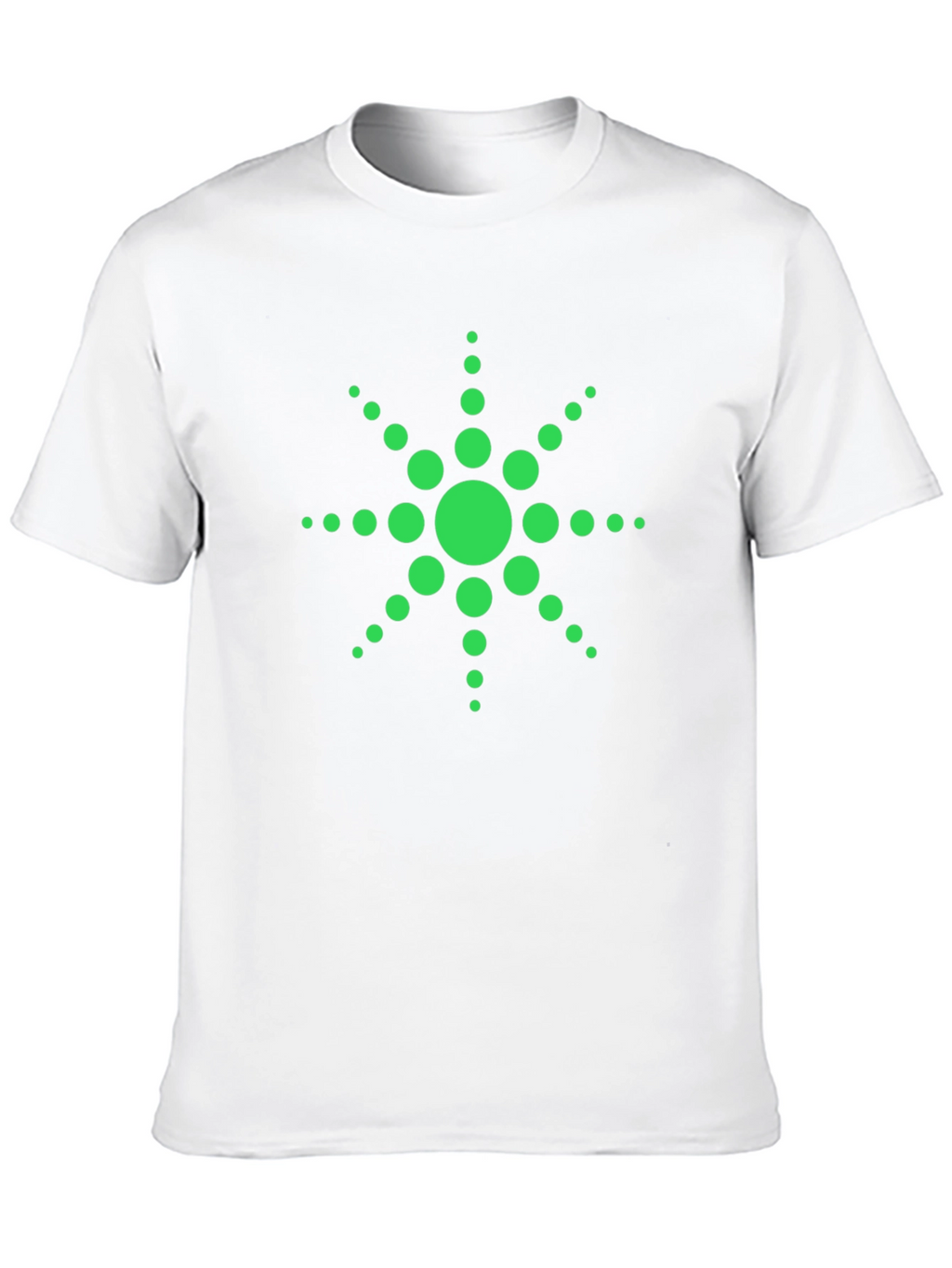 Green Dotted Starburst Graphic Tee