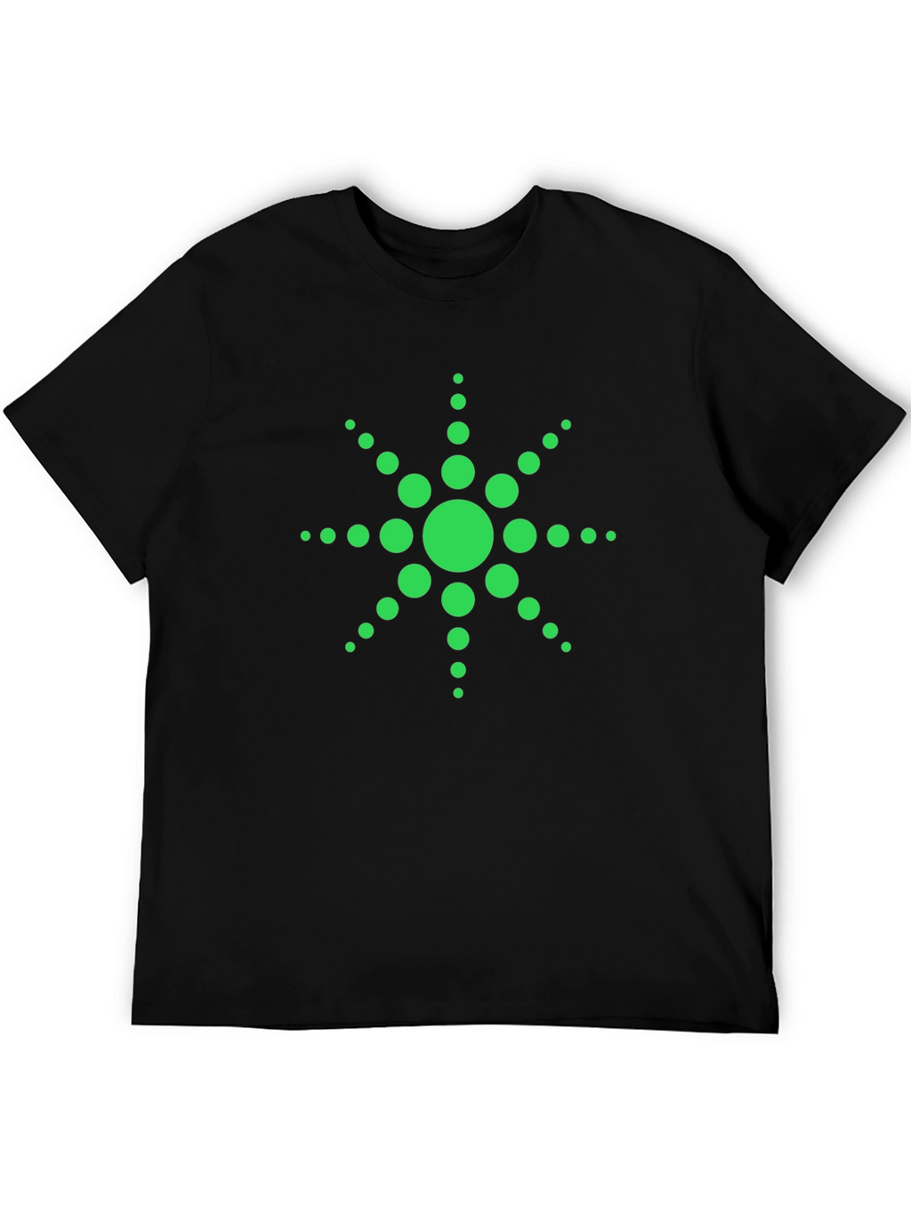 Green Dotted Starburst Graphic Tee