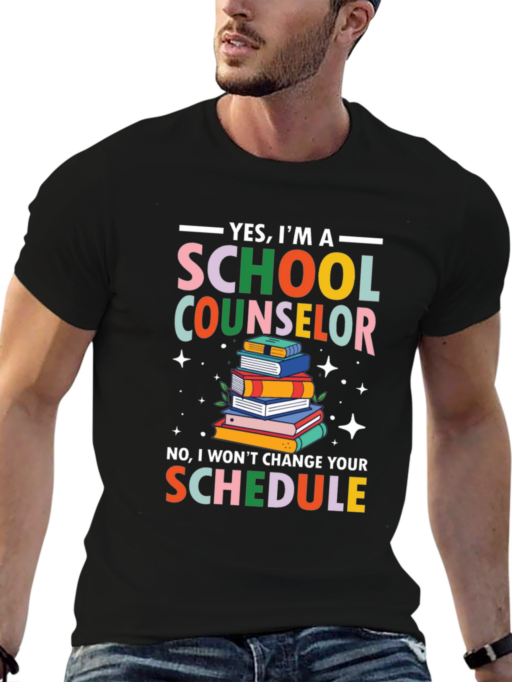 School Counselor T-Shirt - Funny Schedule Design