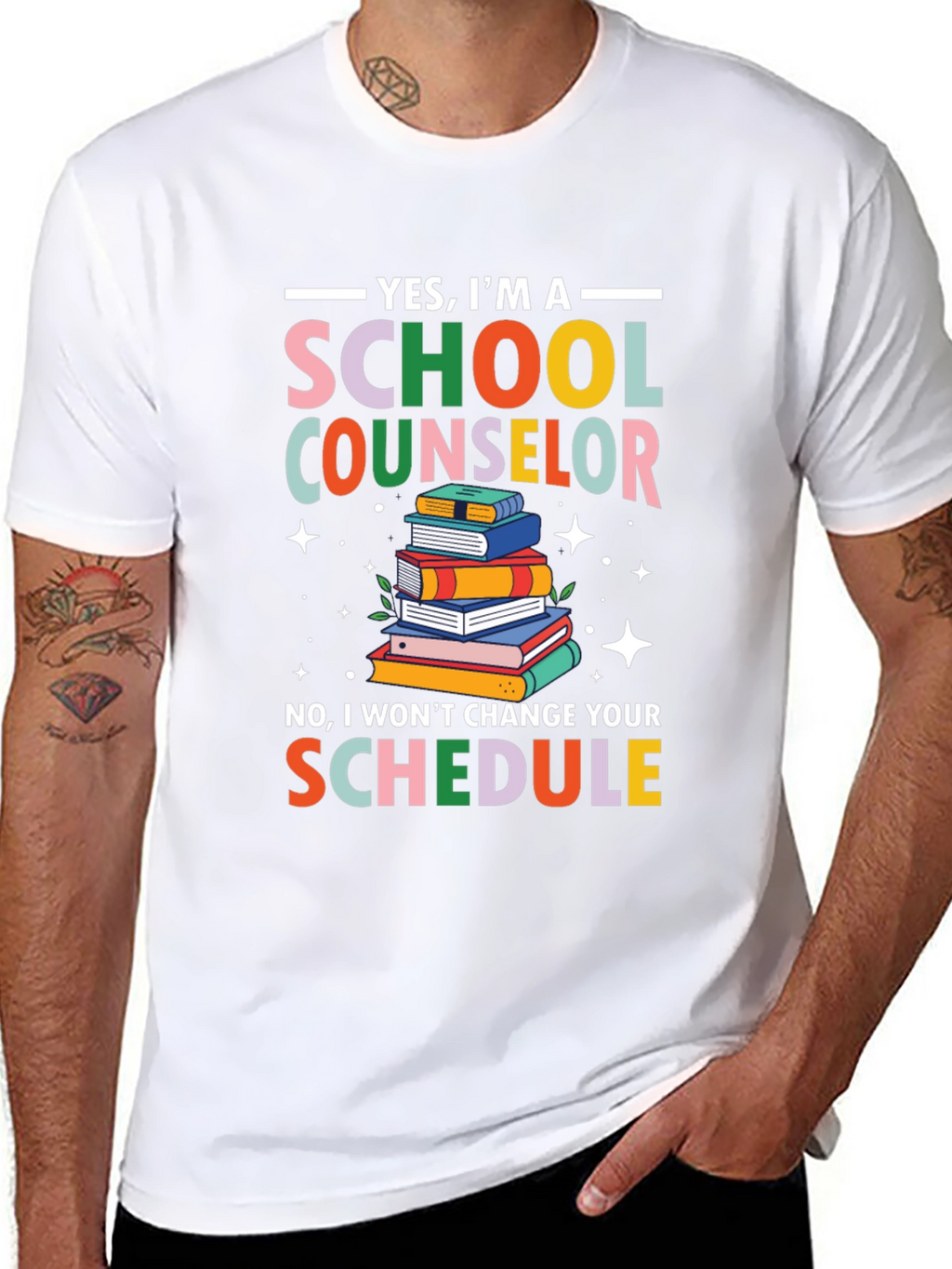 School Counselor T-Shirt - Funny Schedule Design