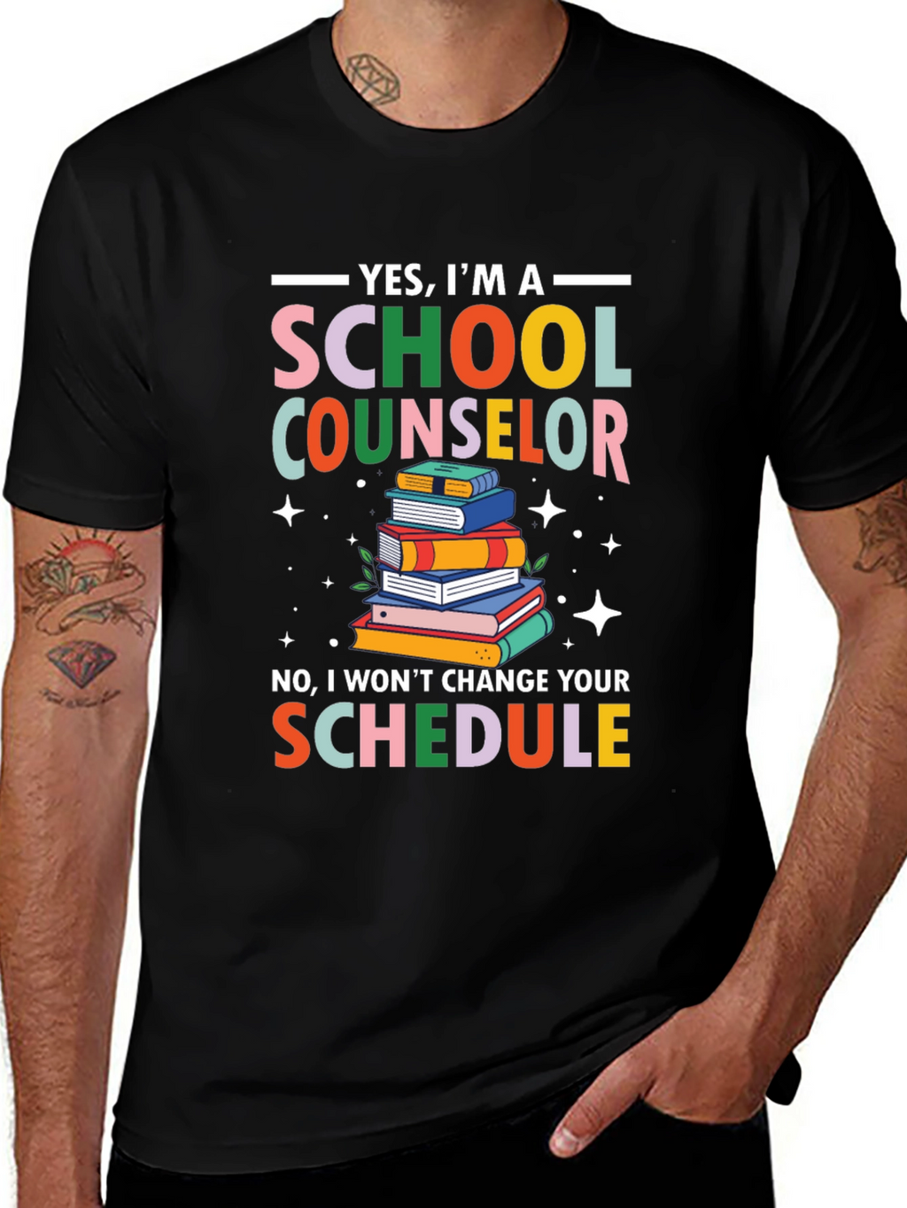 School Counselor T-Shirt - Funny Schedule Design