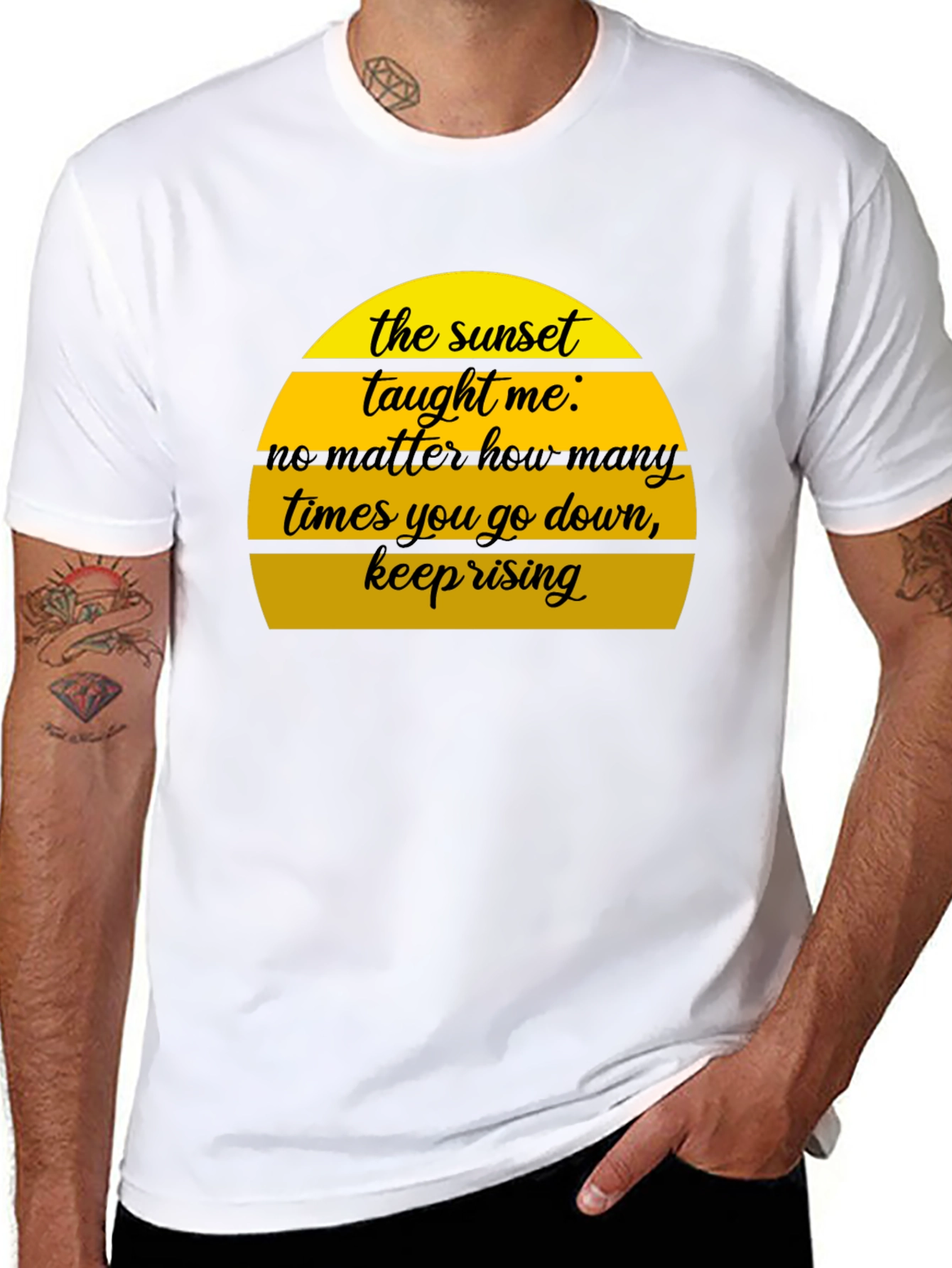 Sunset Taught Me Motivational T-Shirt