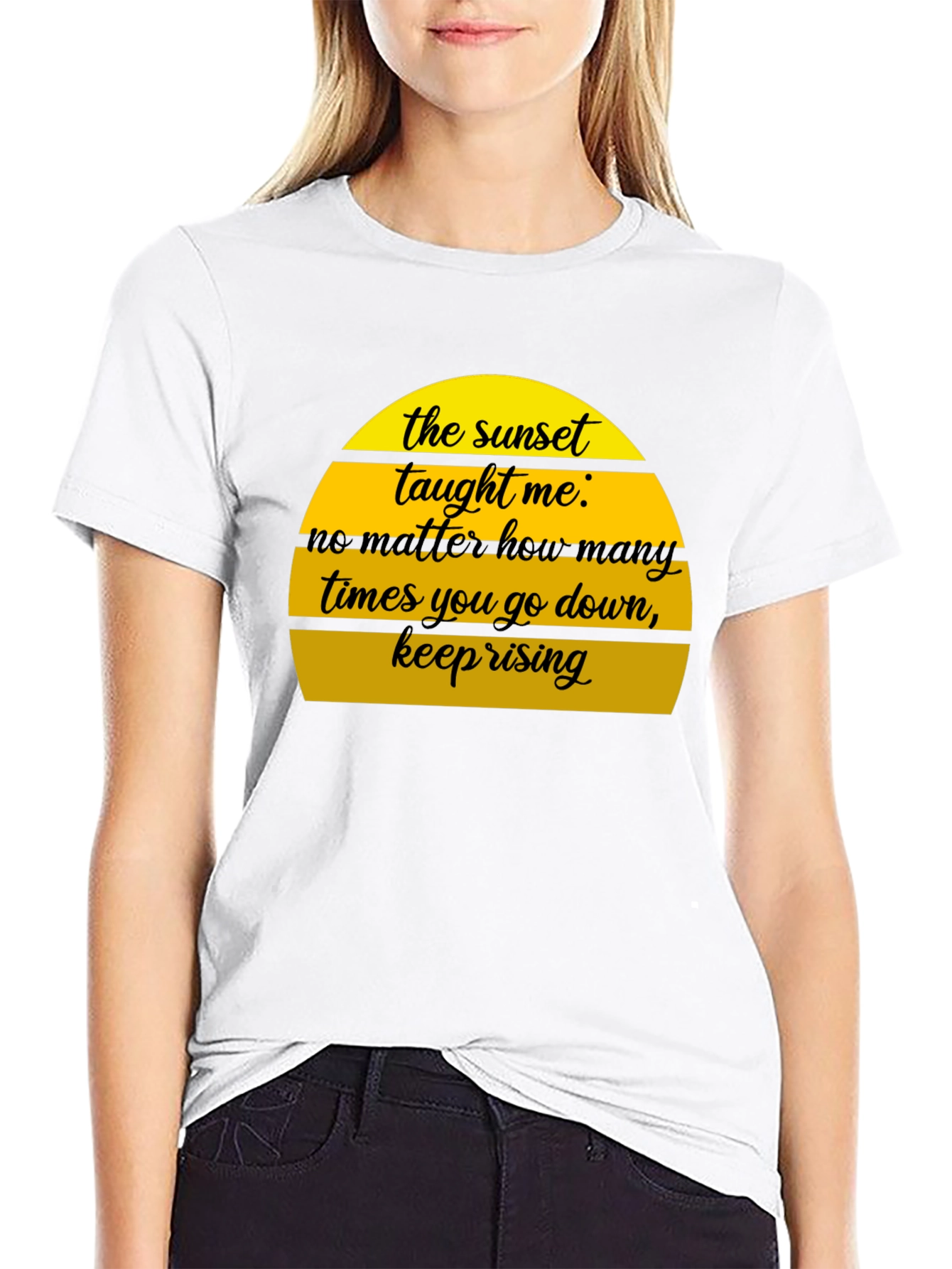 Sunset Taught Me Motivational T-Shirt