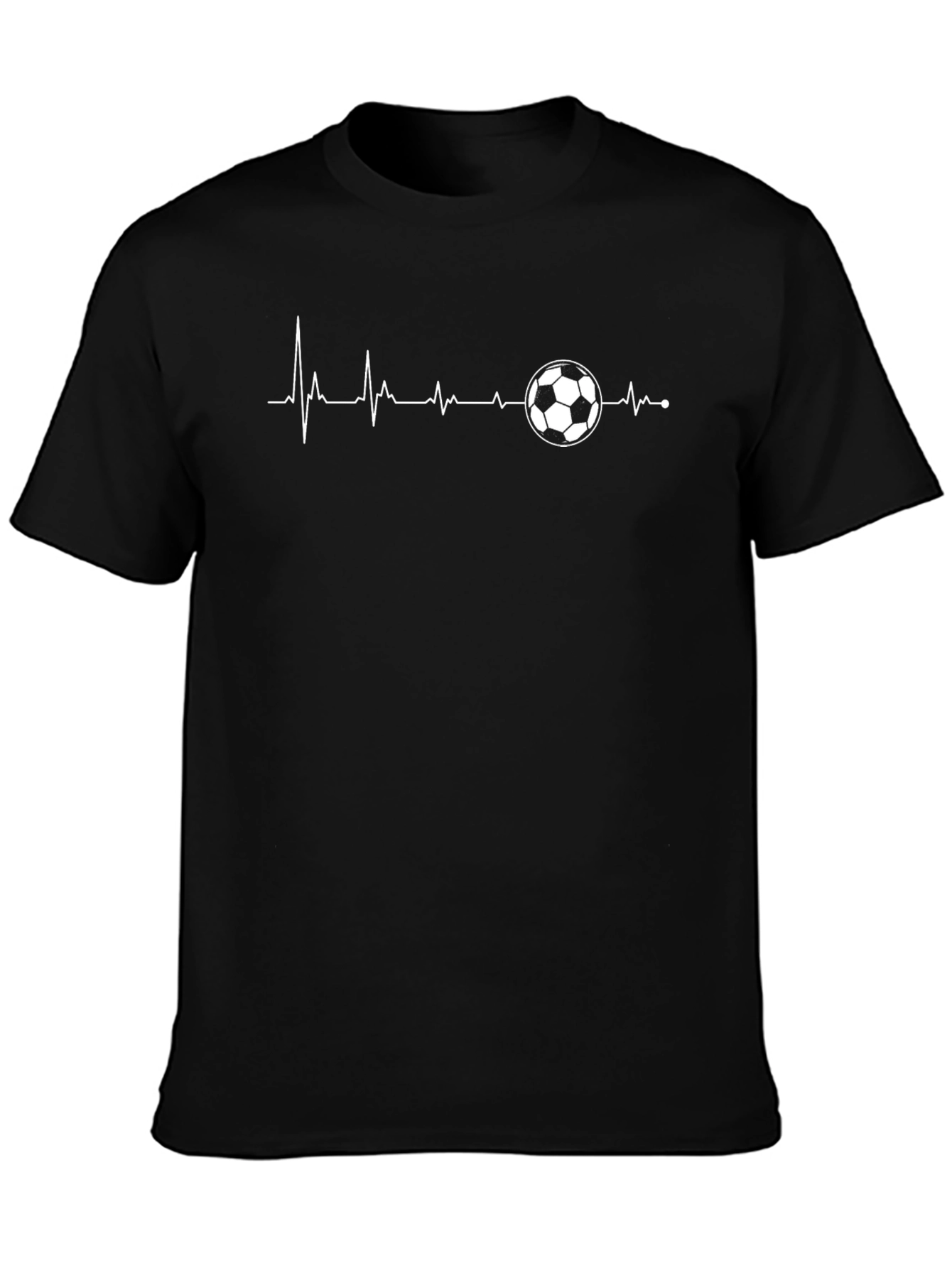 Soccer Heartbeat T-Shirt - Passionate Football Fan