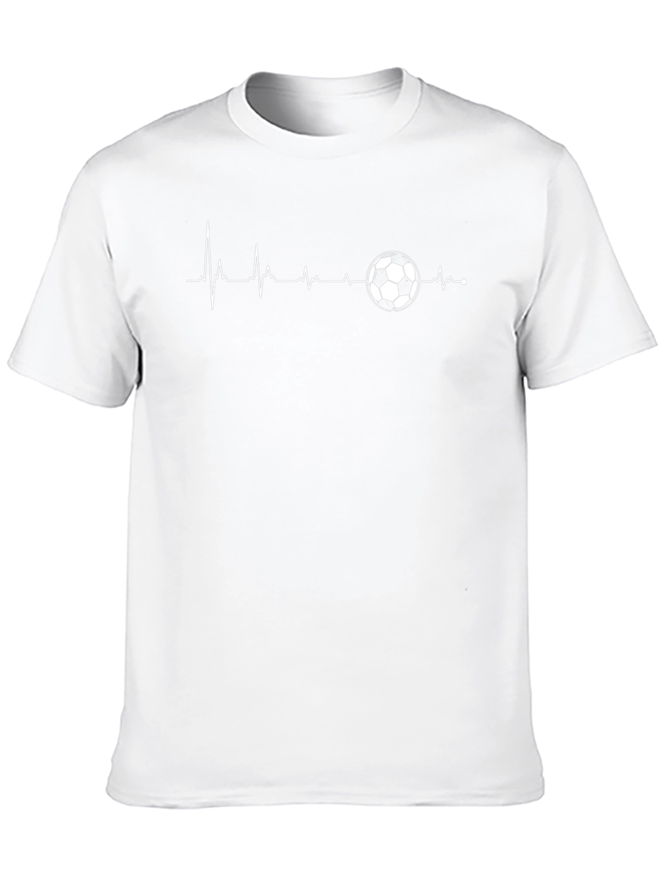 Soccer Heartbeat T-Shirt - Passionate Football Fan