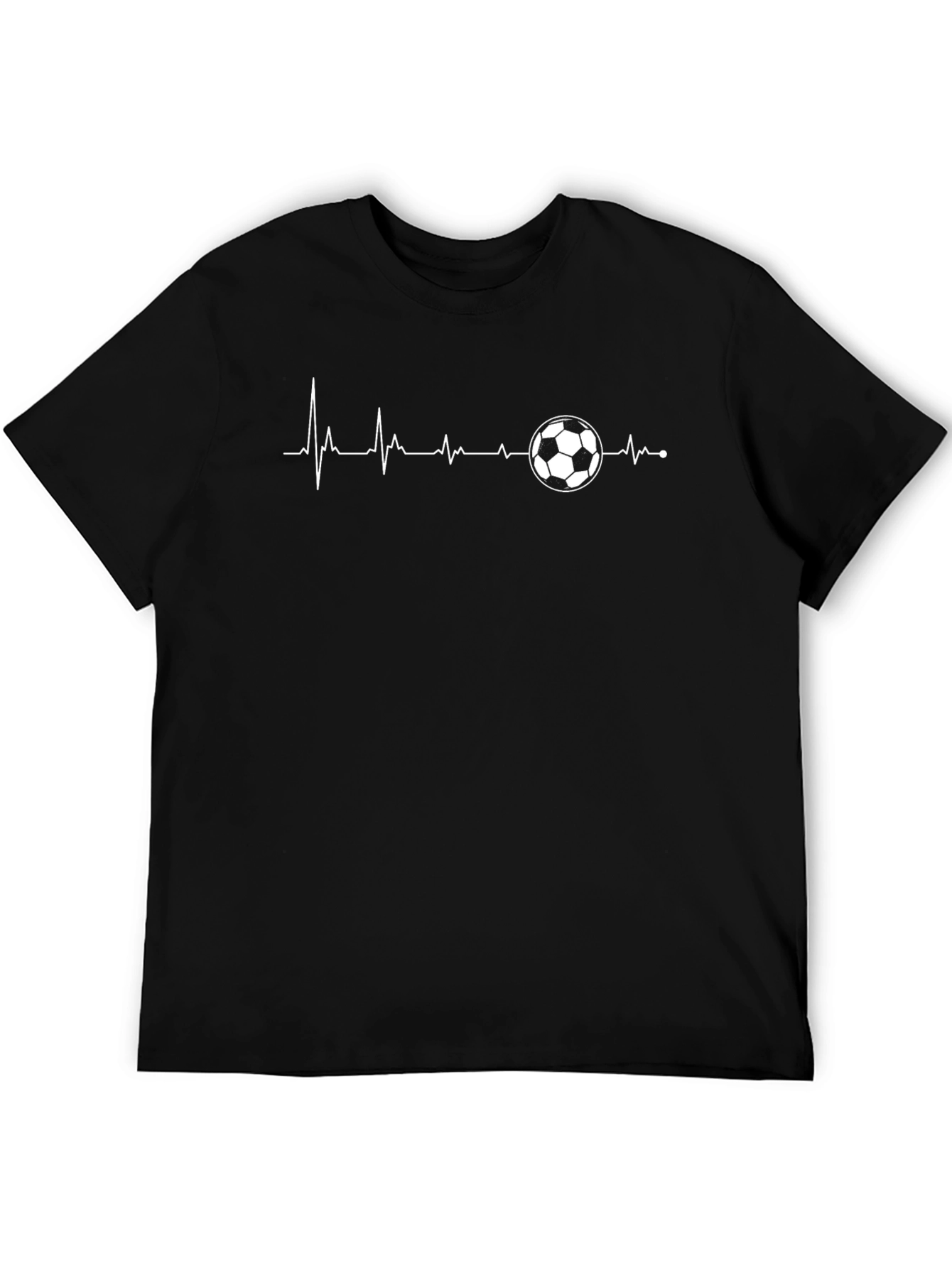 Soccer Heartbeat T-Shirt - Passionate Football Fan