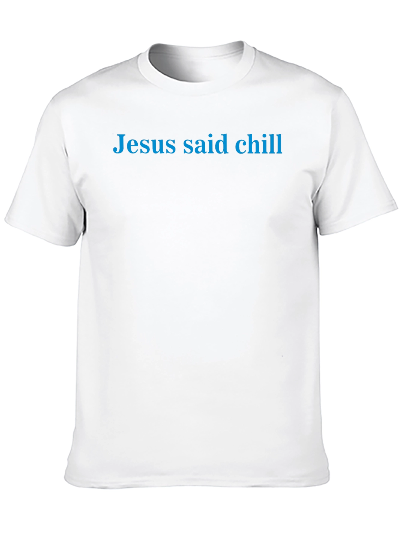 Jesus Said Chill - Mens Black T-Shirt
