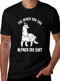 Alpaca My Suit Graphic T-Shirt