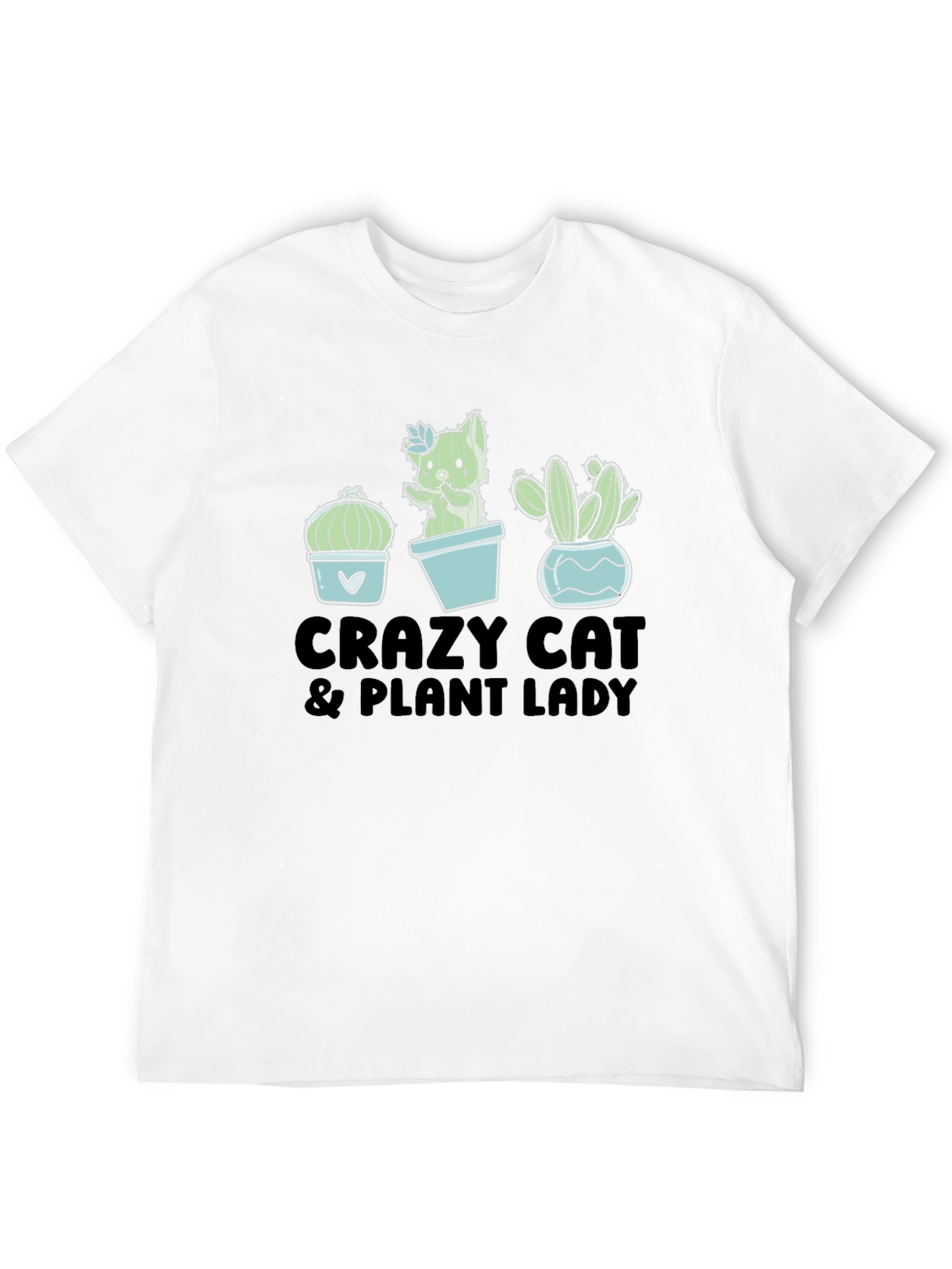 Crazy Cat Plant Lady Graphic Tee