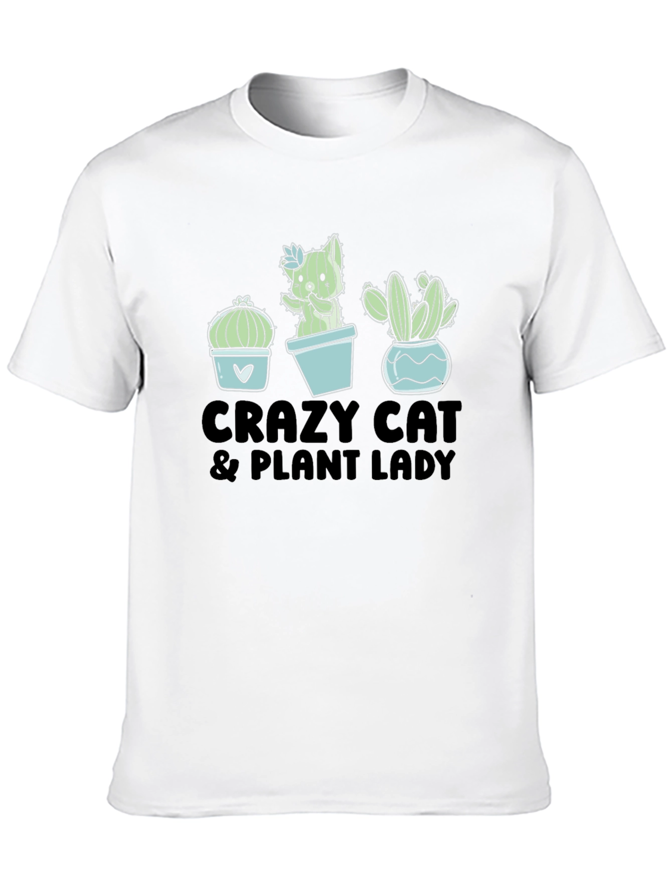 Crazy Cat Plant Lady Graphic Tee