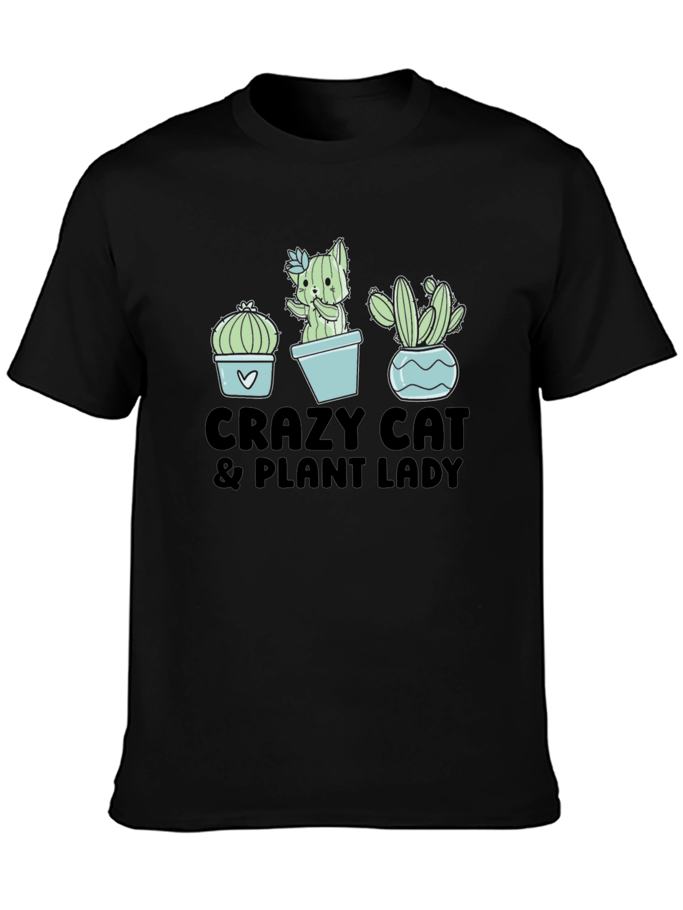 Crazy Cat Plant Lady Graphic Tee