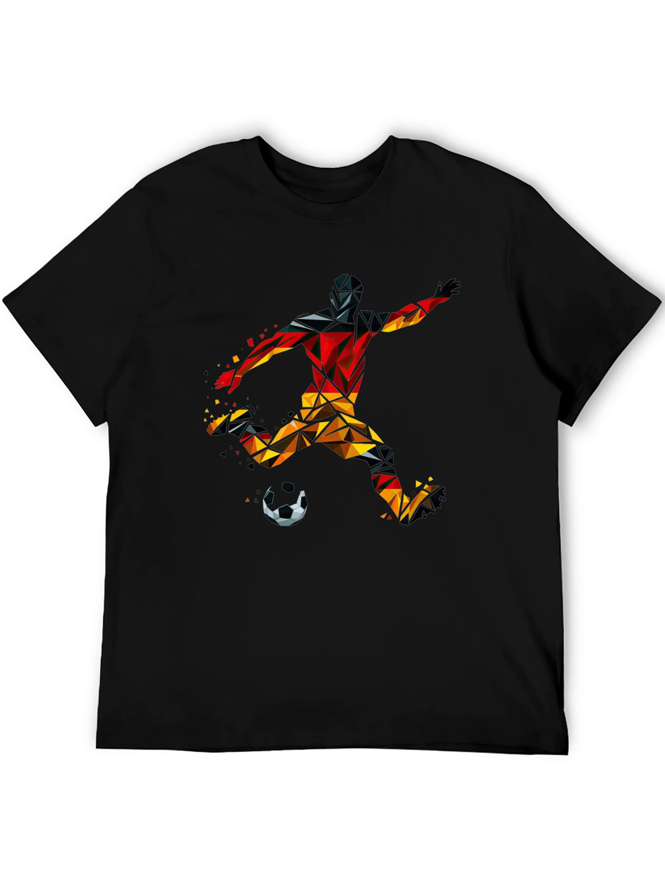 Geometric Soccer Player T-Shirt