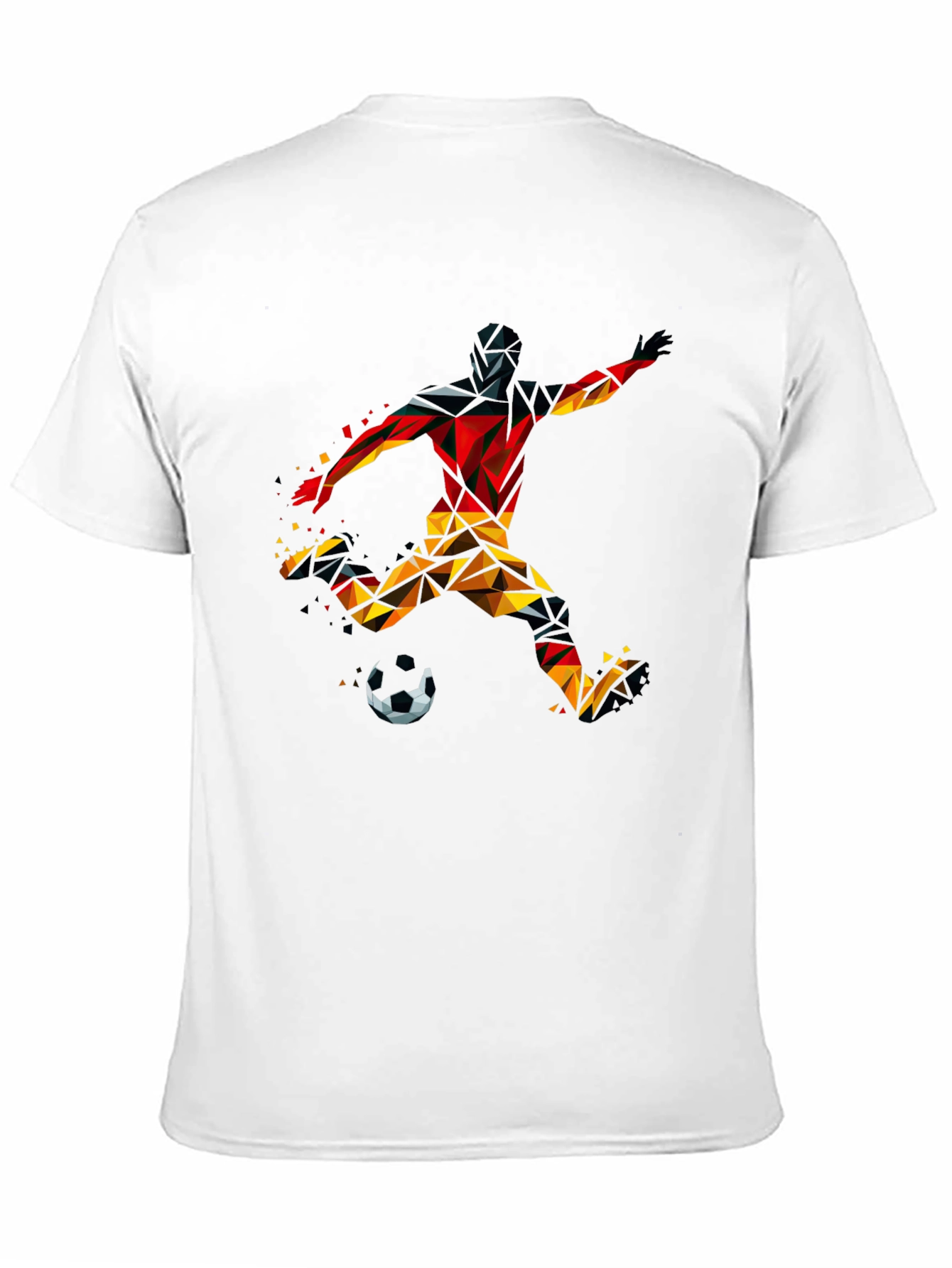 Geometric Soccer Player T-Shirt