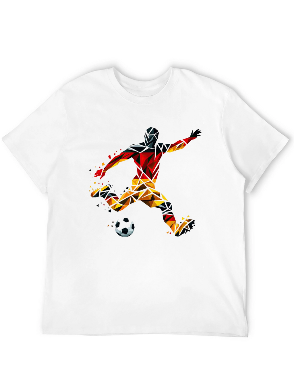 Geometric Soccer Player T-Shirt