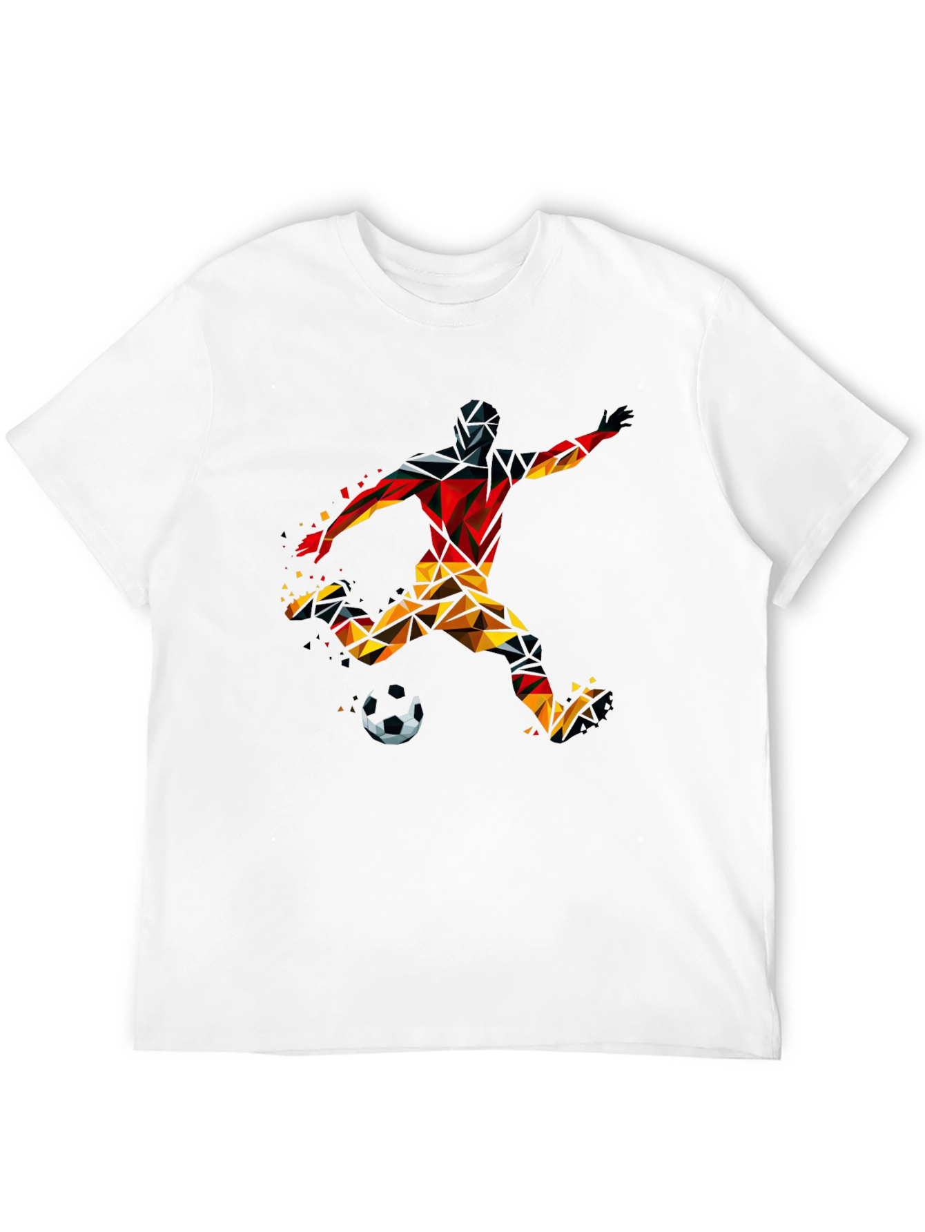 Geometric Soccer Player T-Shirt