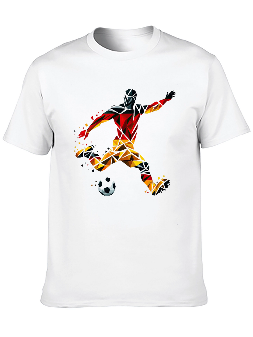 Geometric Soccer Player T-Shirt