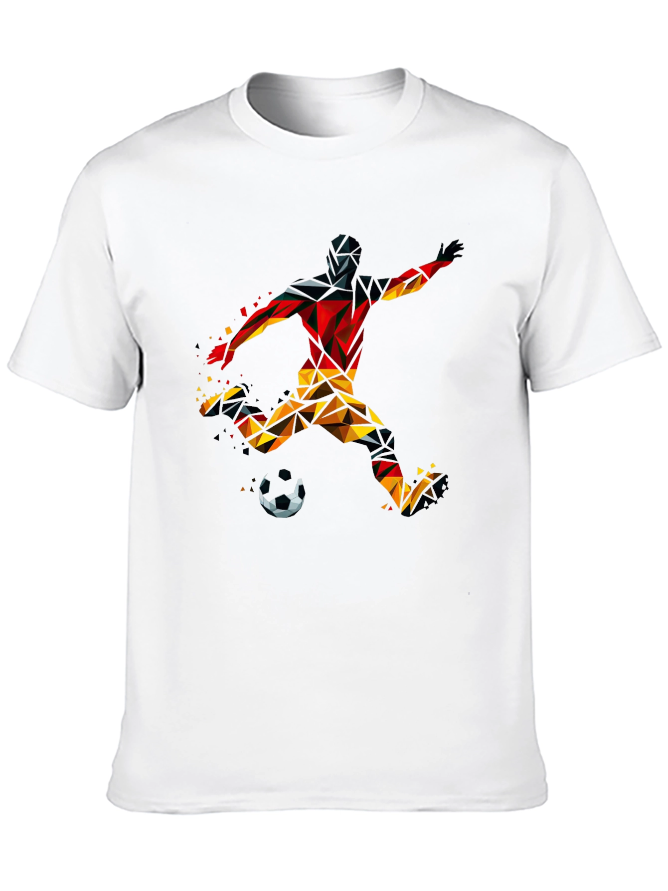 Geometric Soccer Player T-Shirt