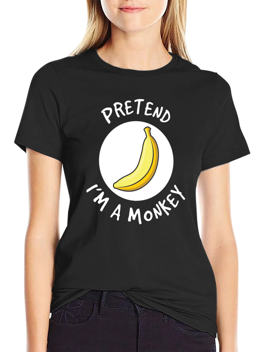 Pretend Im A Monkey T-Shirt - Funny Costume Tee