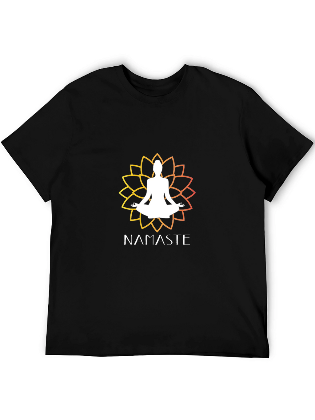 Namaste Yoga Lotus Graphic T-Shirt