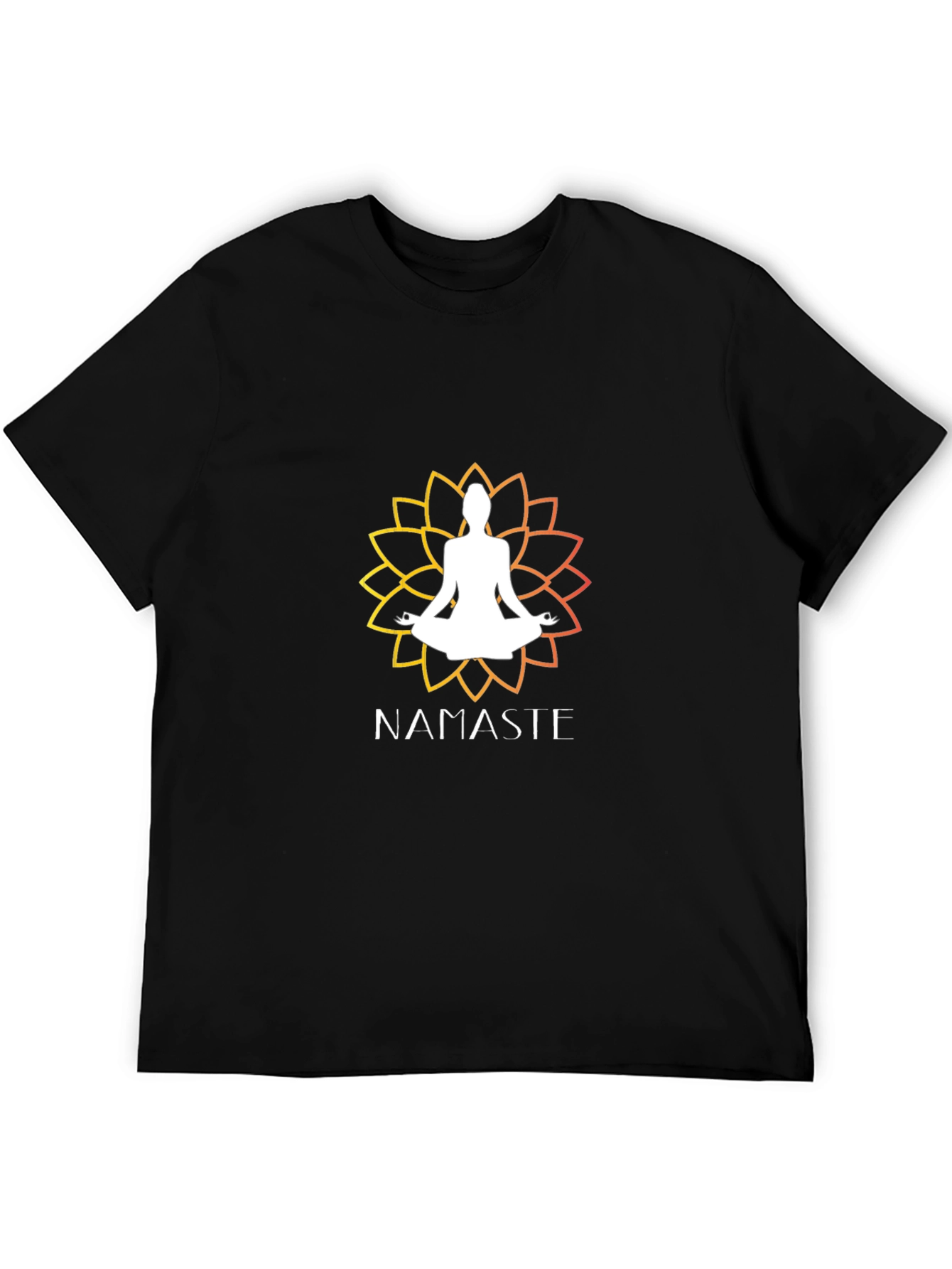 Namaste Yoga Lotus Graphic T-Shirt