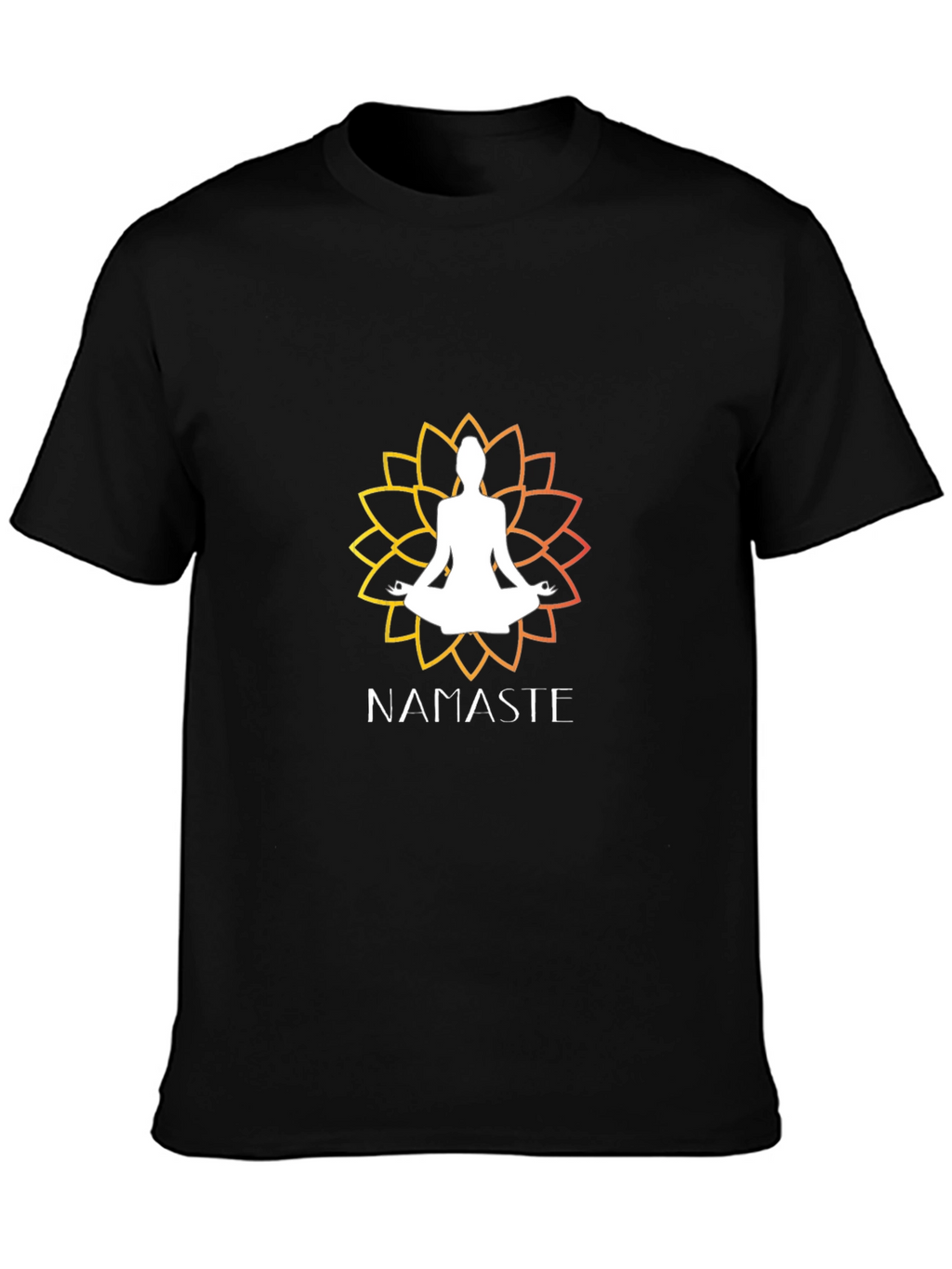 Namaste Yoga Lotus Graphic T-Shirt