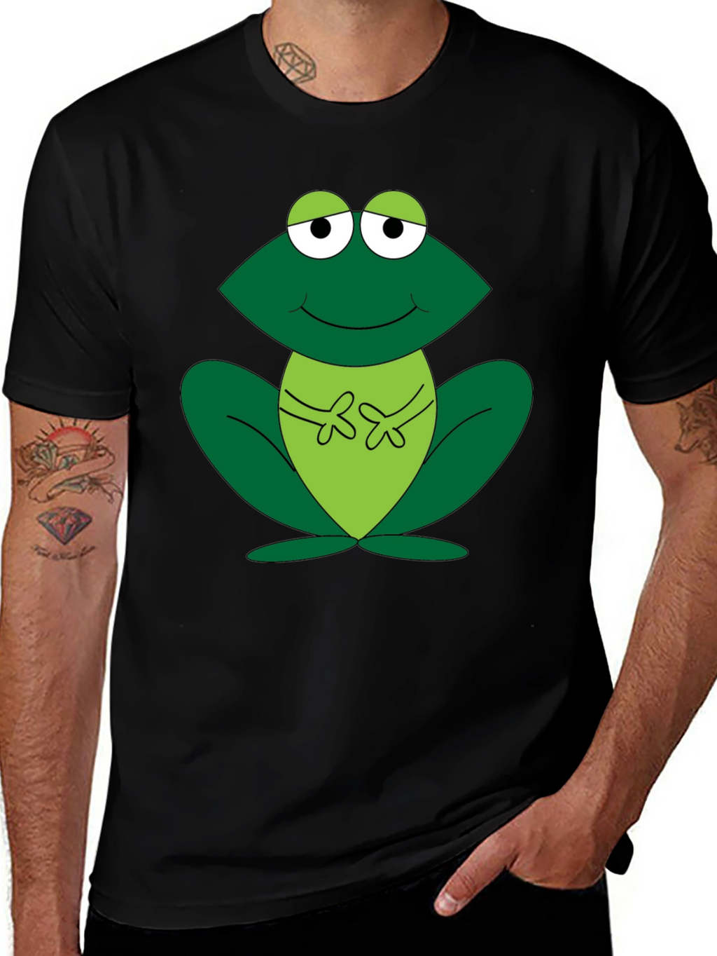 Frog Graphic Tee - Fun Cartoon Design