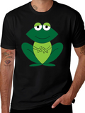 Frog Graphic Tee - Fun Cartoon Design