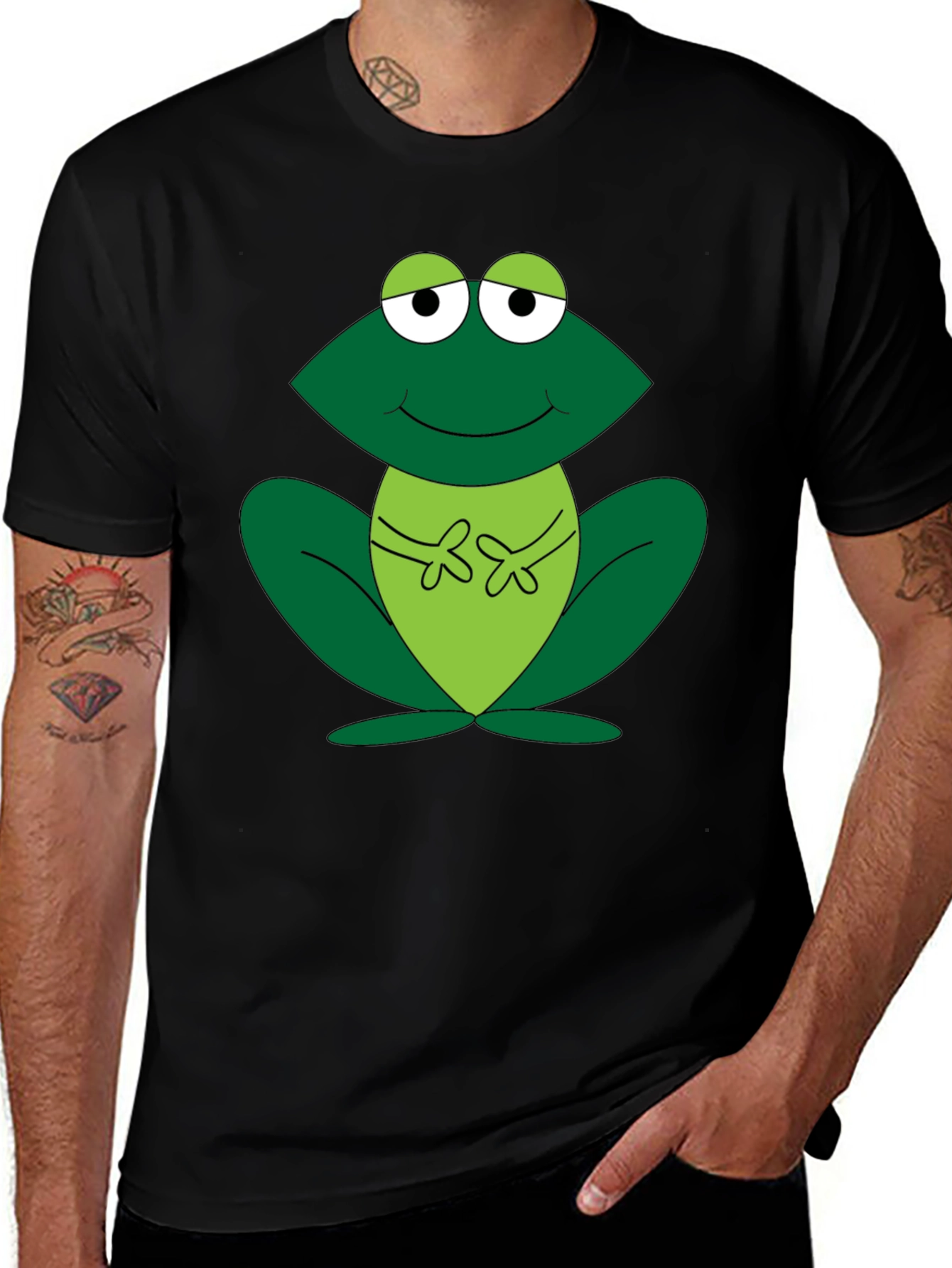 Frog Graphic Tee - Fun Cartoon Design
