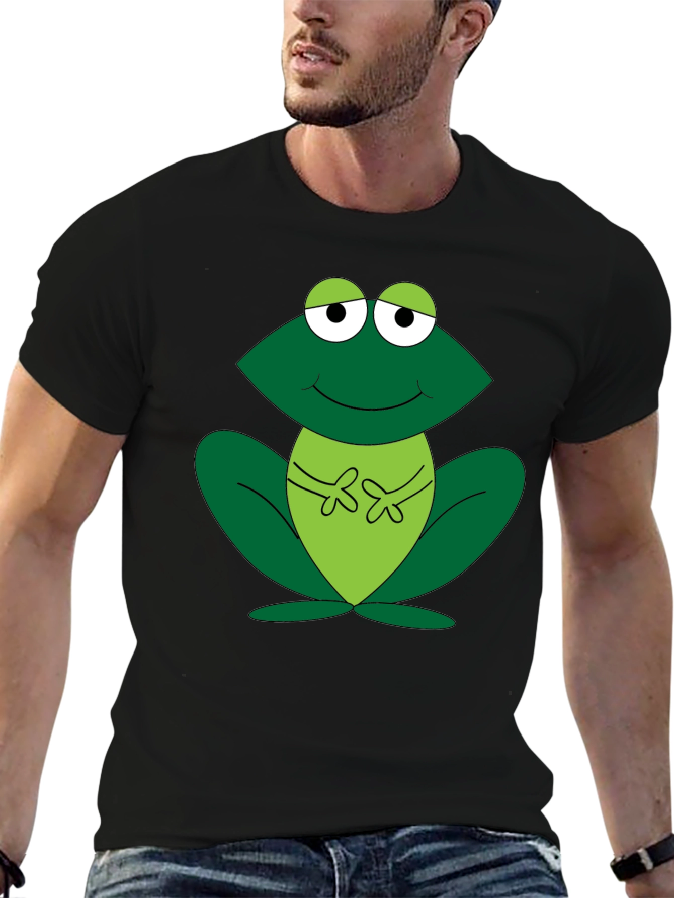 Frog Graphic Tee - Fun Cartoon Design