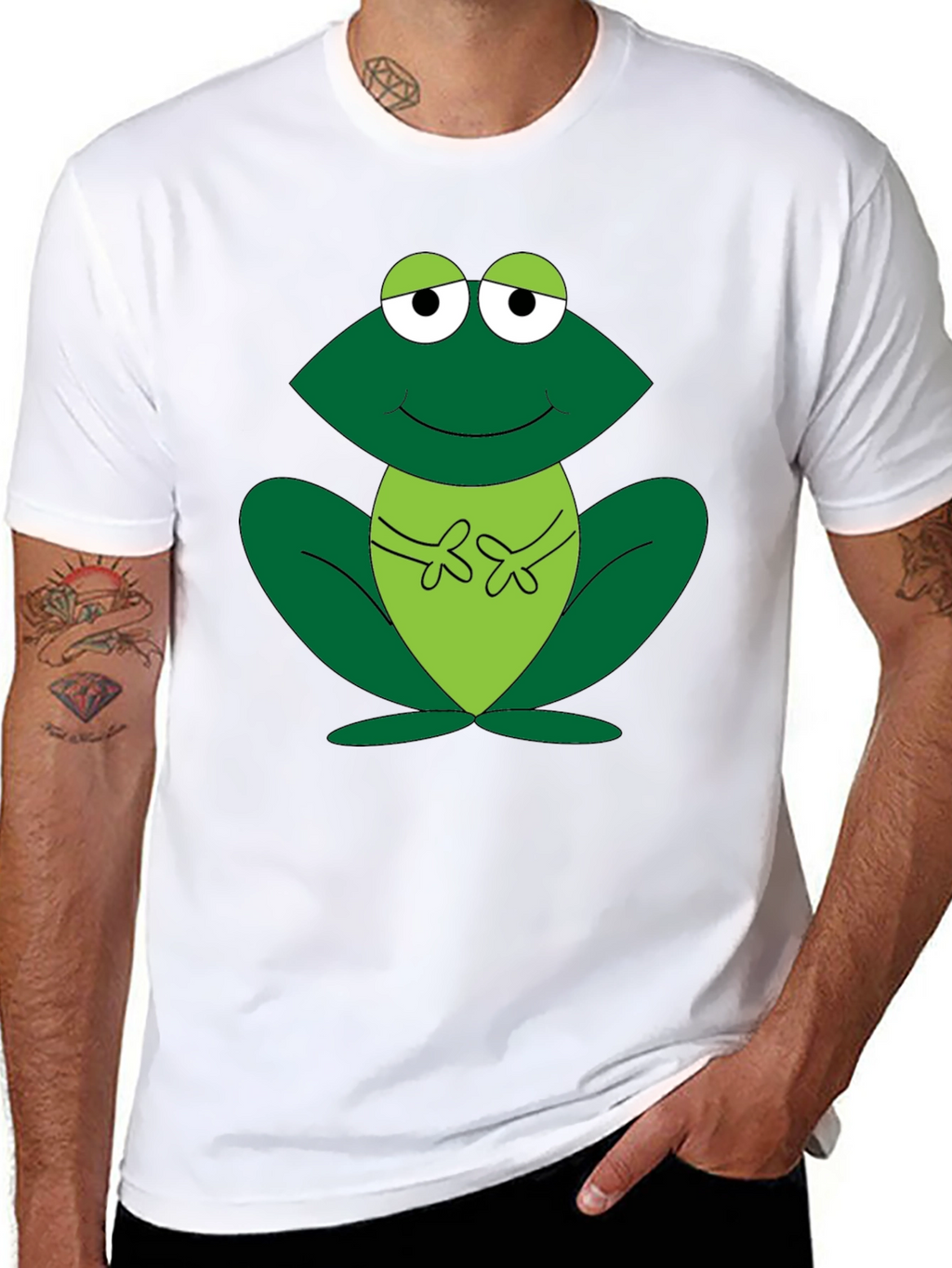 Frog Graphic Tee - Fun Cartoon Design