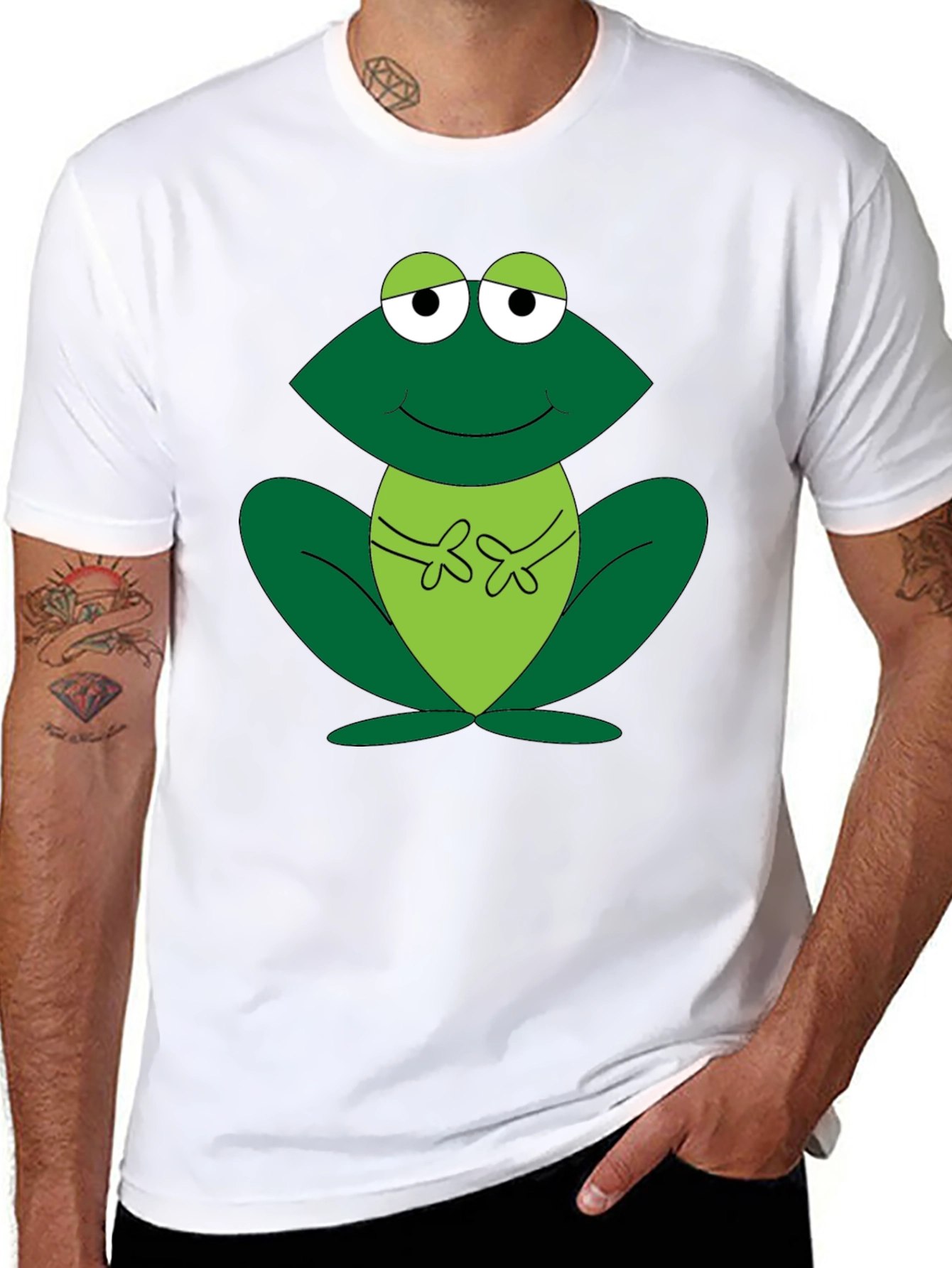 Frog Graphic Tee - Fun Cartoon Design
