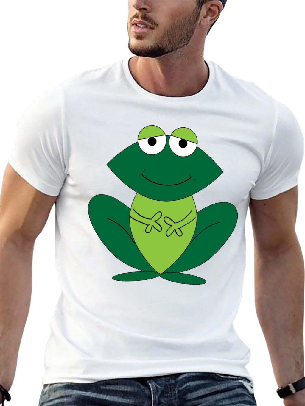 Frog Graphic Tee - Fun Cartoon Design
