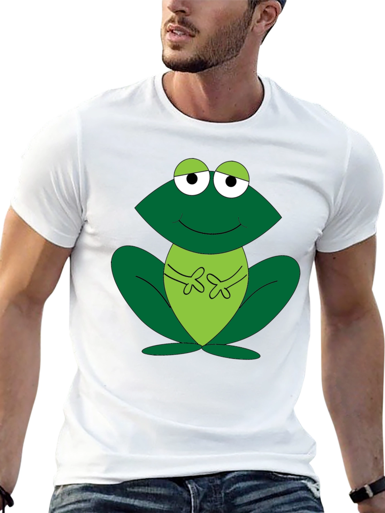 Frog Graphic Tee - Fun Cartoon Design