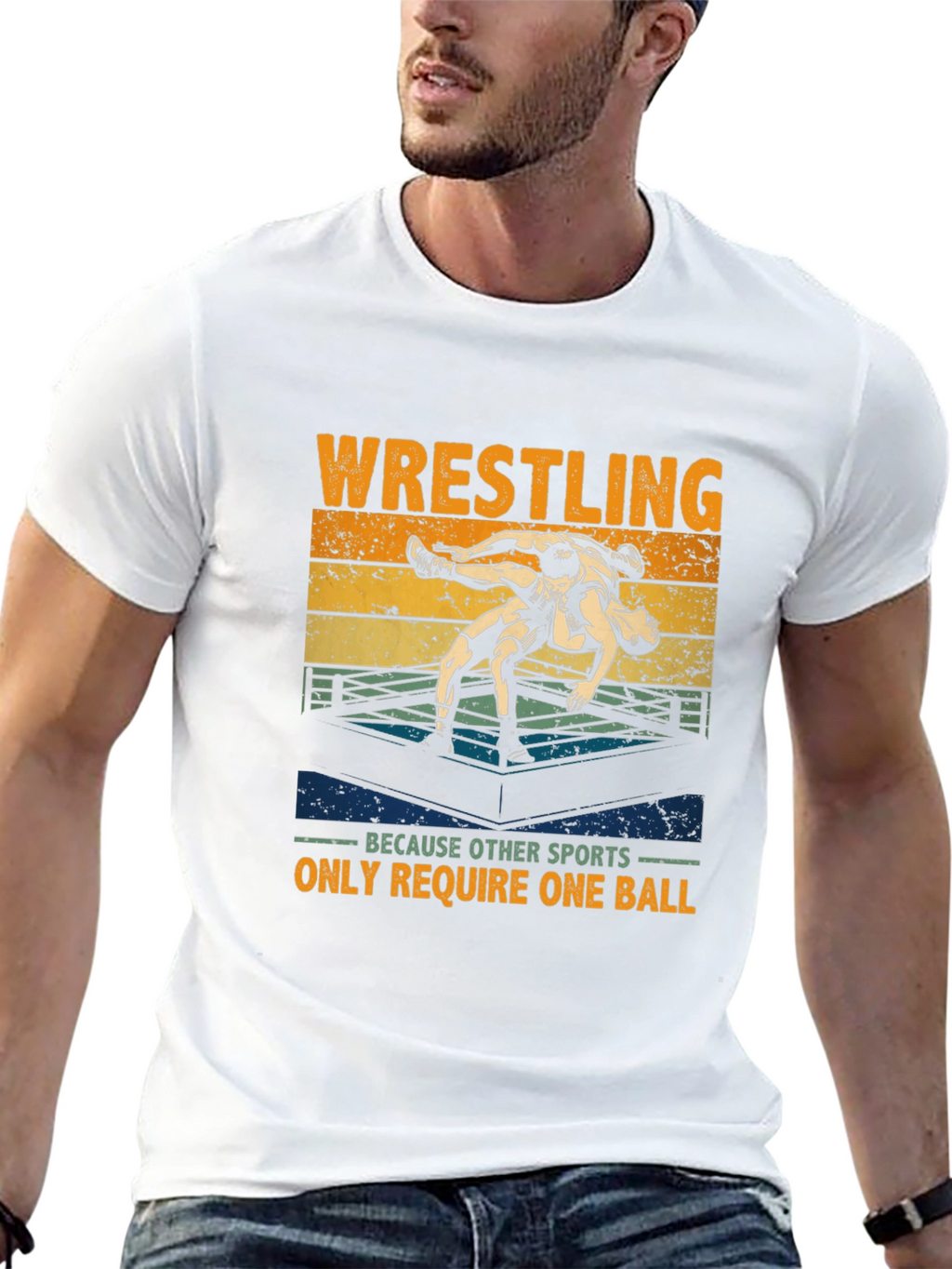 Wrestling T-Shirt: One Ball Required