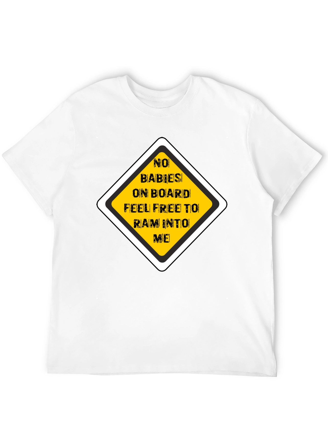 Funny No Babies on Board Graphic Tee