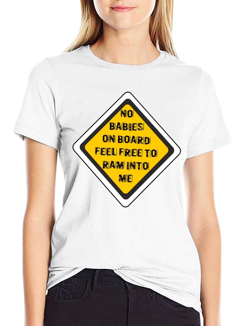 Funny No Babies on Board Graphic Tee