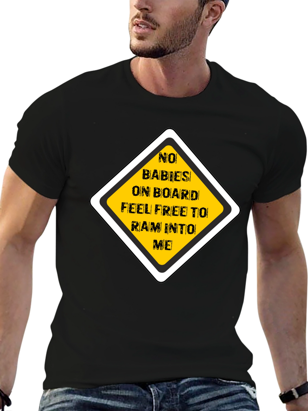 Funny No Babies on Board Graphic Tee