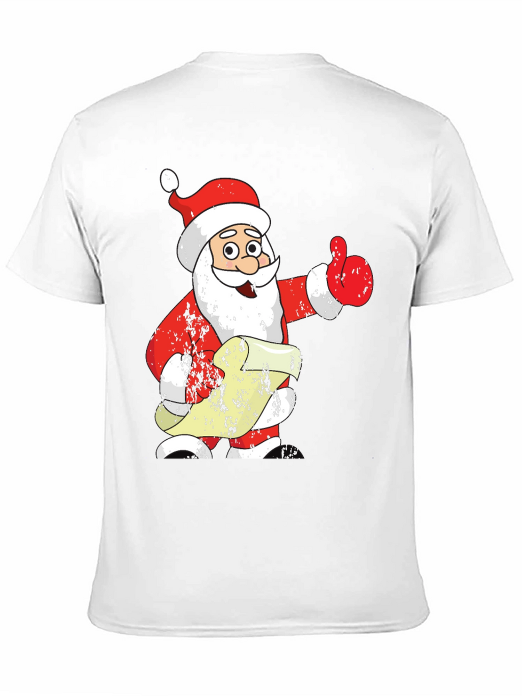 Festive Santa Claus Graphic Tee - Holiday Cheer