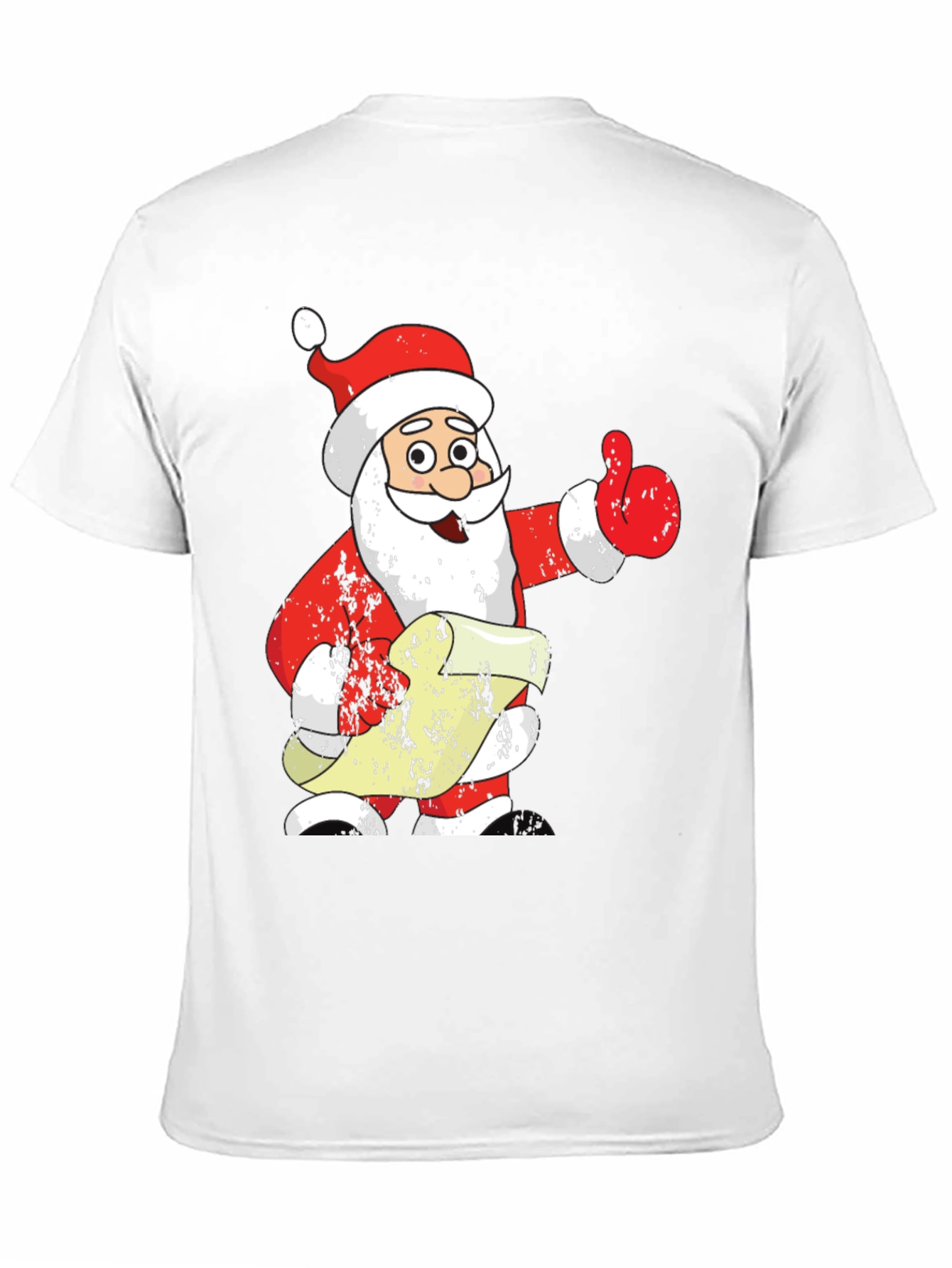 Festive Santa Claus Graphic Tee - Holiday Cheer