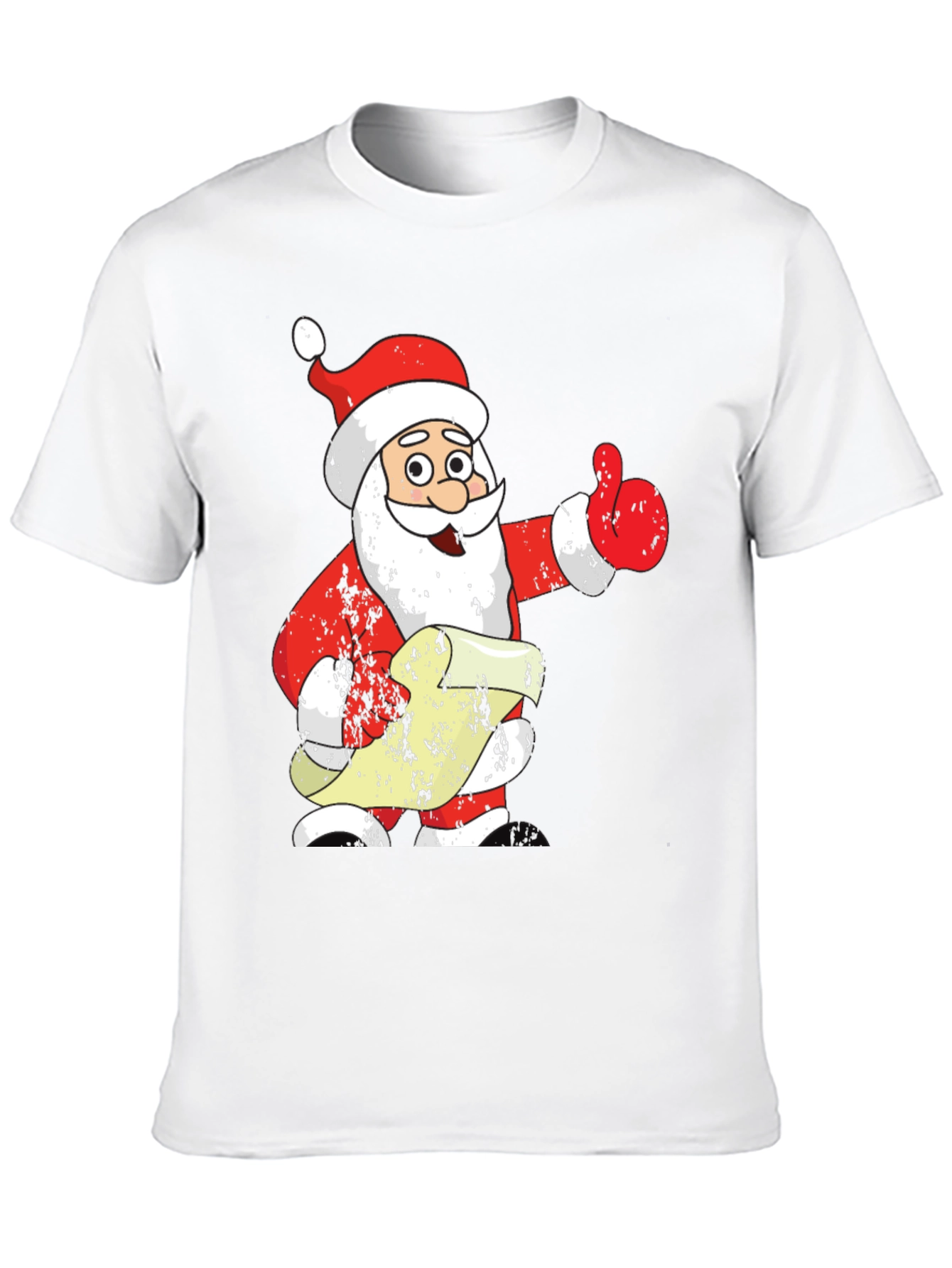 Festive Santa Claus Graphic Tee - Holiday Cheer