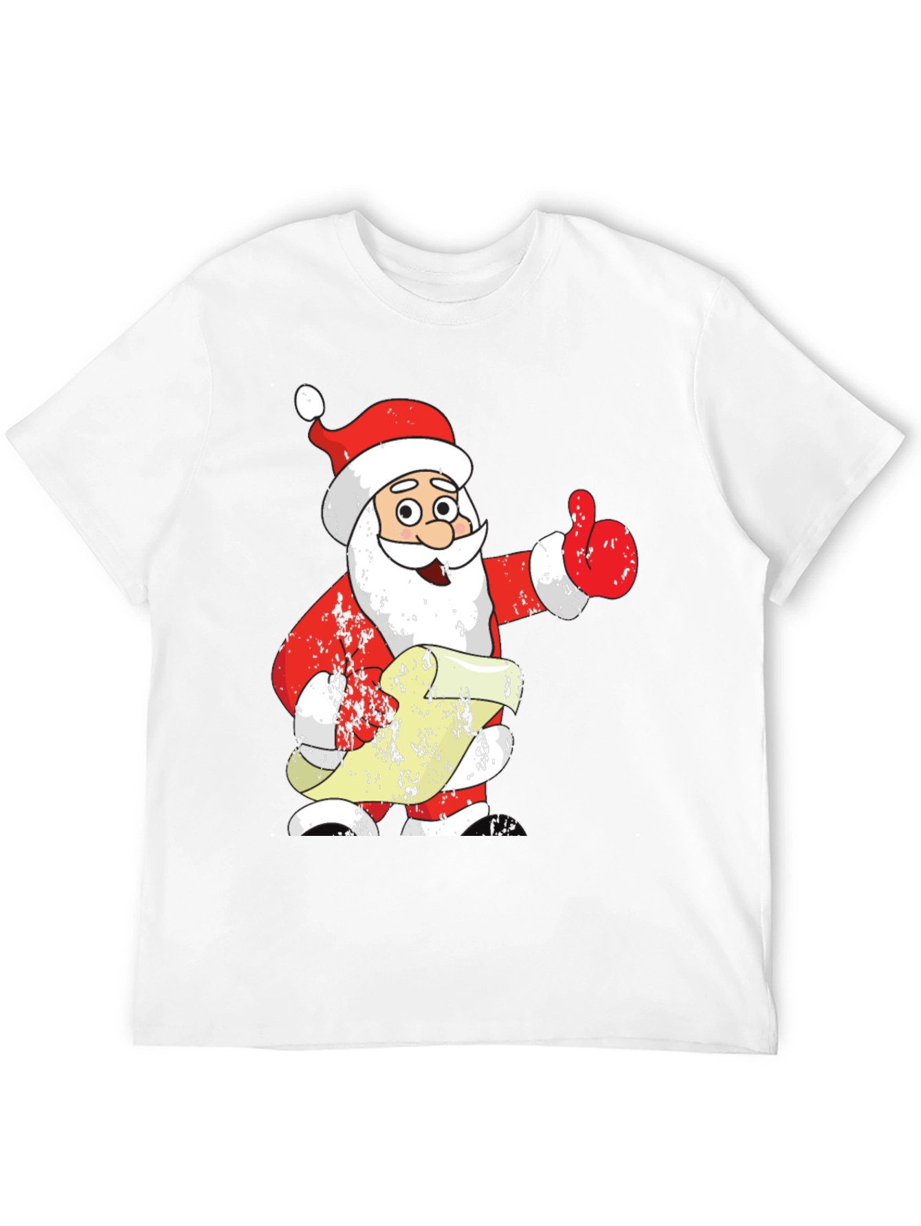 Festive Santa Claus Graphic Tee - Holiday Cheer