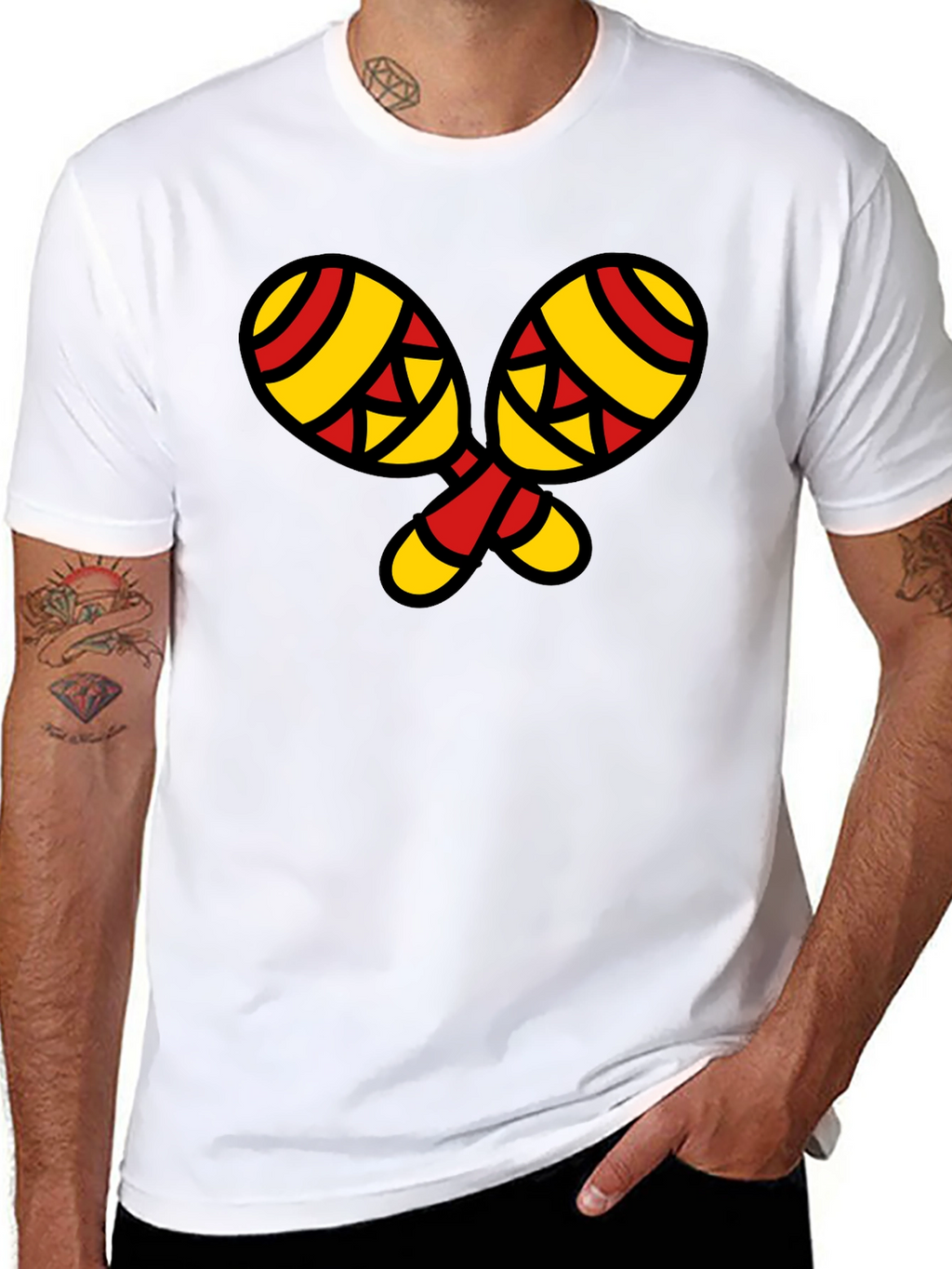 Maracas Graphic T-Shirt - Stylish Music Lover Tee