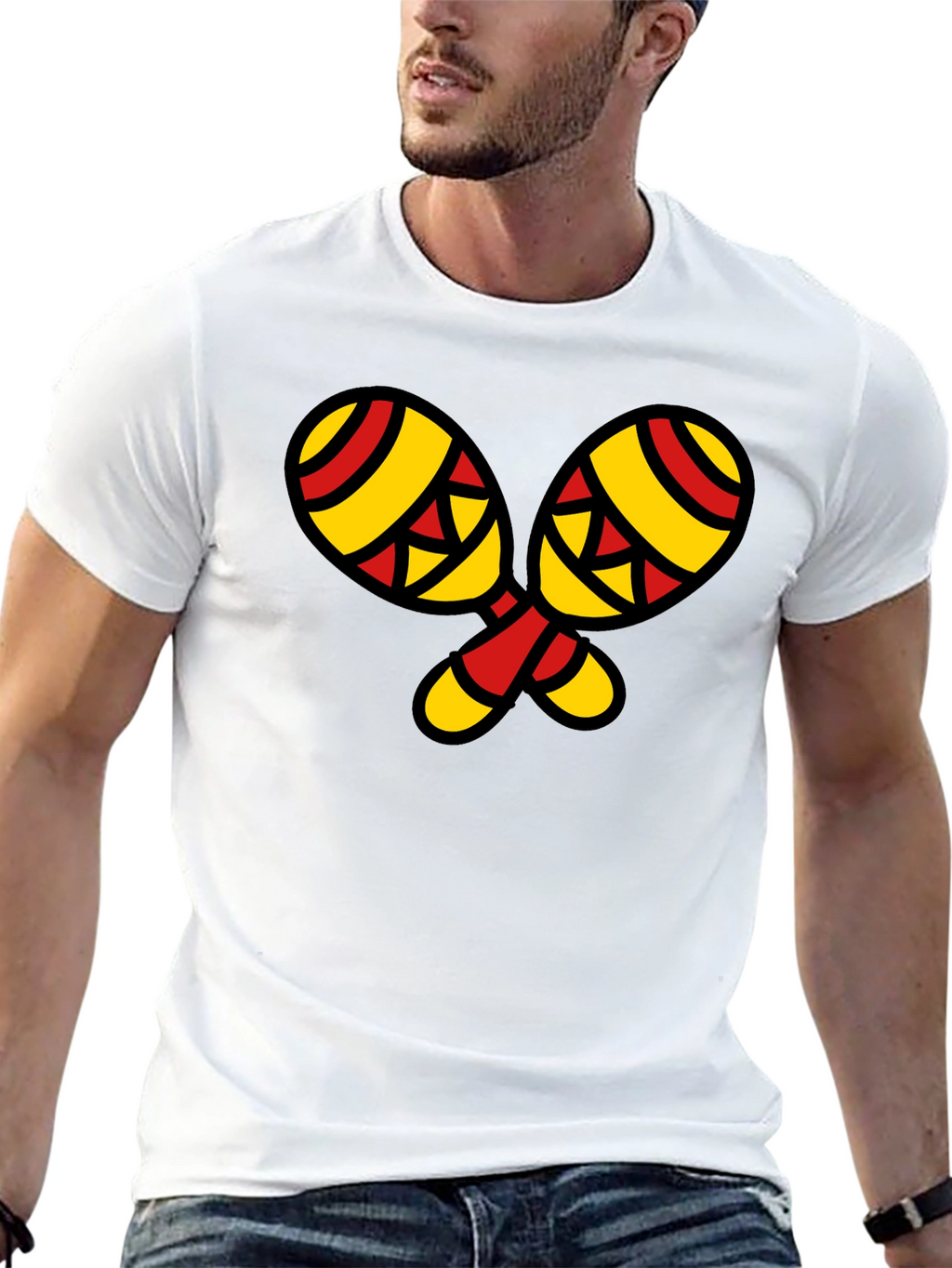 Maracas Graphic T-Shirt - Stylish Music Lover Tee