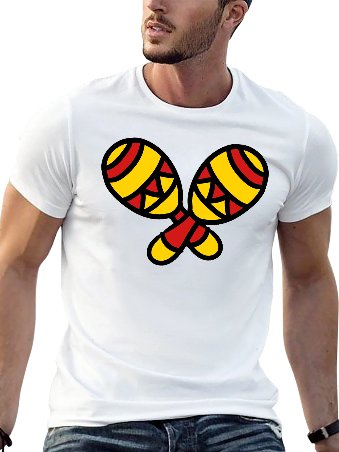 Maracas Graphic T-Shirt - Stylish Music Lover Tee
