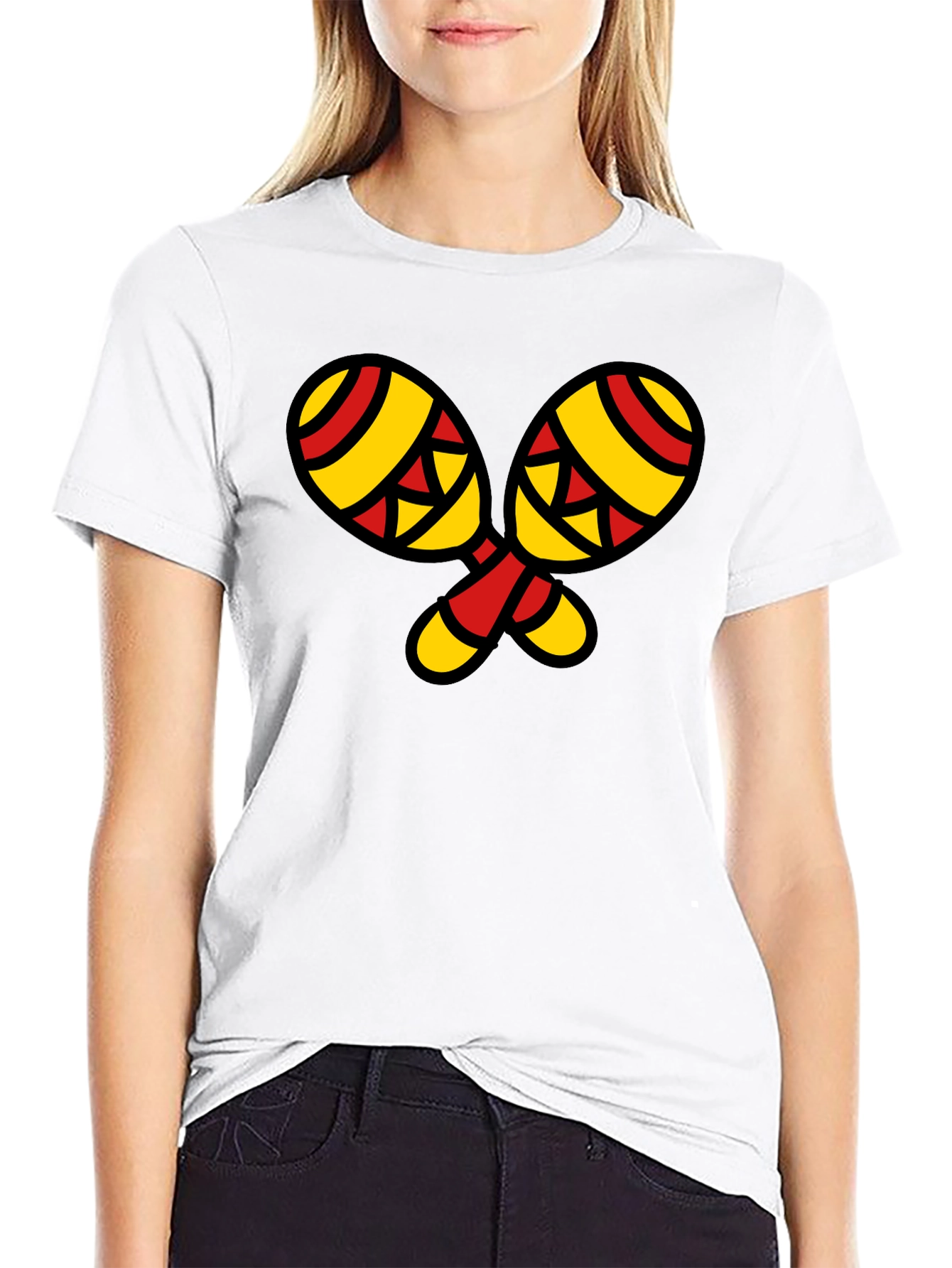Maracas Graphic T-Shirt - Stylish Music Lover Tee