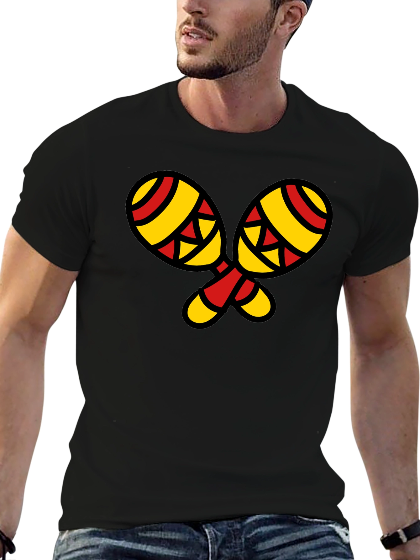Maracas Graphic T-Shirt - Stylish Music Lover Tee