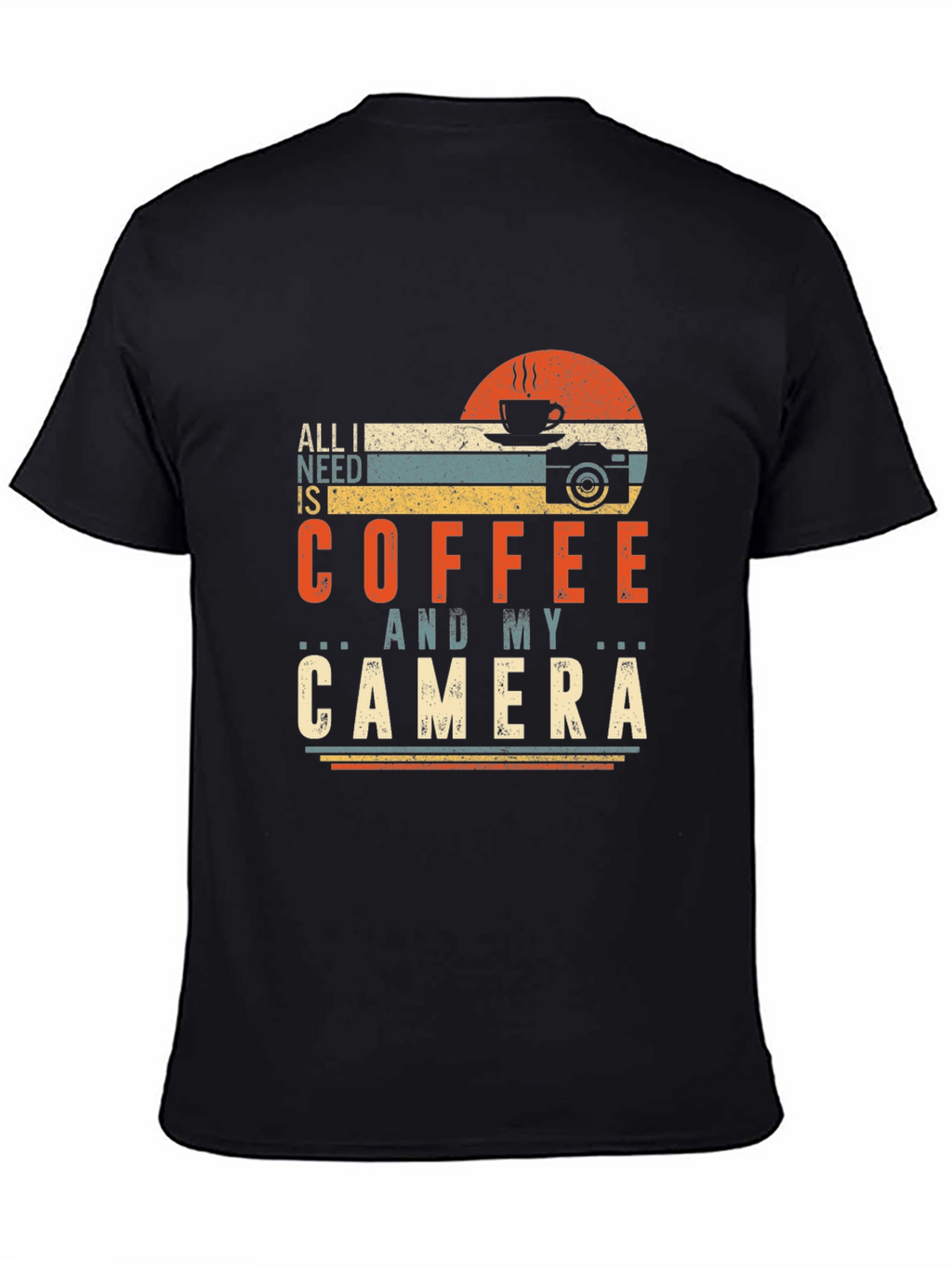 Coffee and Camera Graphic Tee - Photographer Gift
