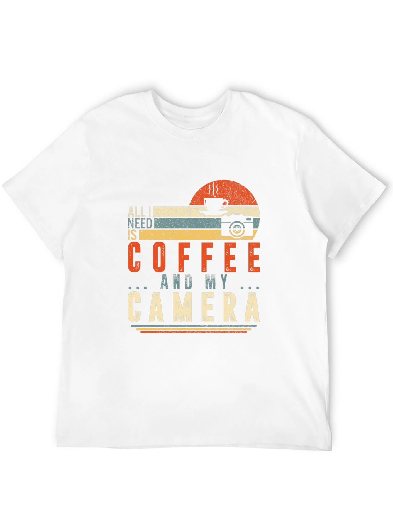 Coffee and Camera Graphic Tee - Photographer Gift